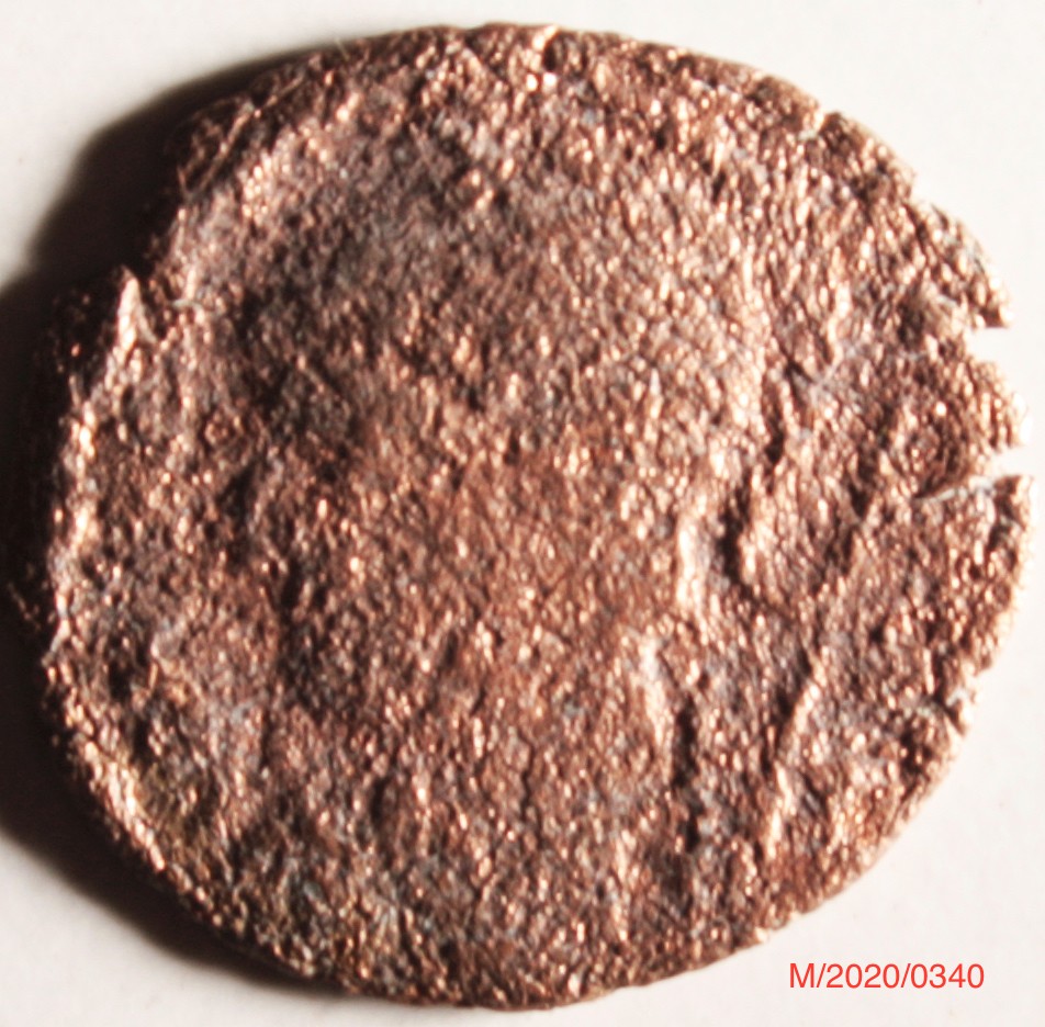 Römische Münze, Nominal Follis, Prägeherr Constantinopolis, Prägeort Arles, Original (Museumsgesellschaft Bad Dürkheim e.V. CC BY-NC-SA)