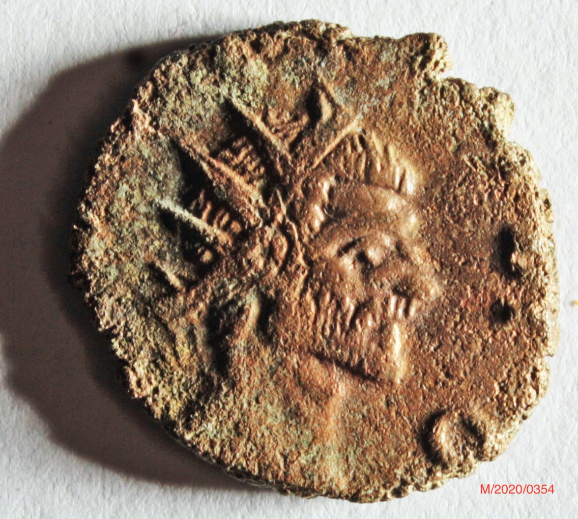 Römische Münze, Nominal Antoninian, Prägeherr unbekannt, Prägeort Mailand, Original (Museumsgesellschaft Bad Dürkheim e.V. CC BY-NC-SA)