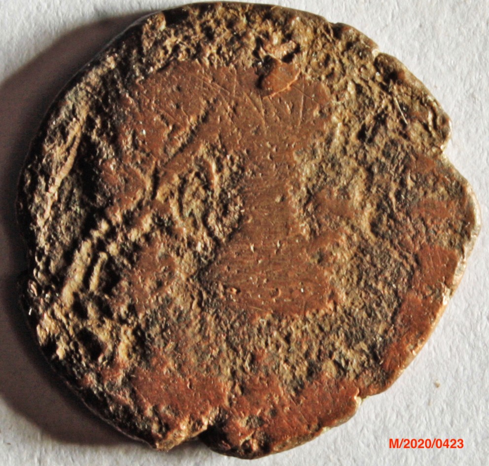 Römische Münze, Nominal Centenionalis, Prägeherr Valens, Prägeort nicht bestimmbar, Original (Museumsgesellschaft Bad Dürkheim e.V. CC BY-NC-SA)