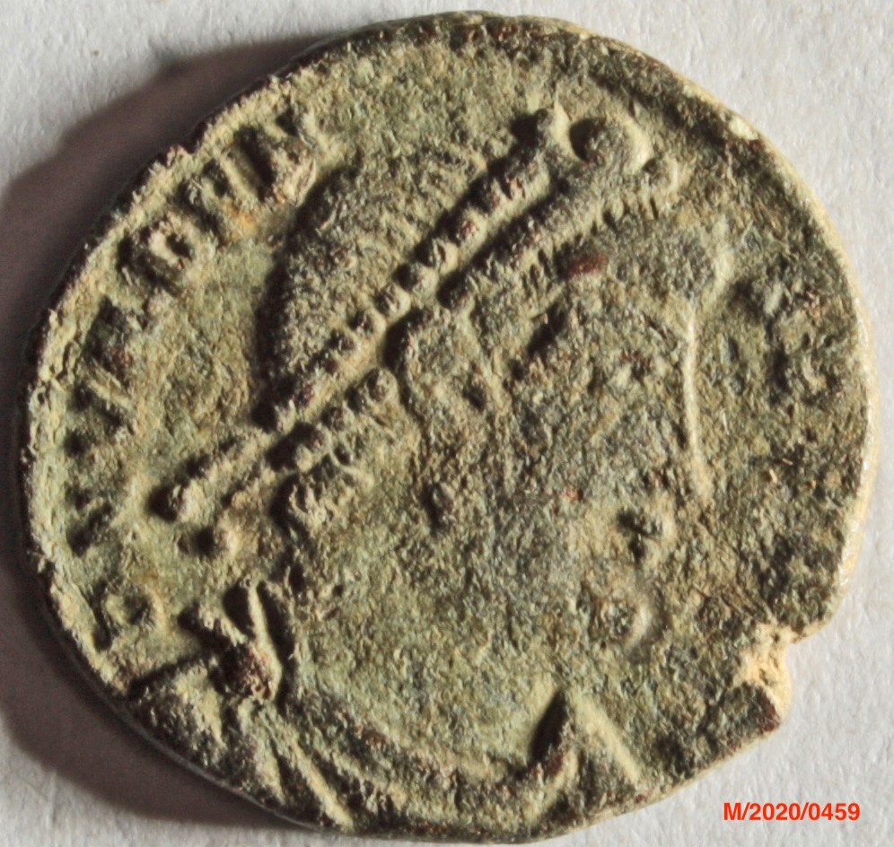 Römische Münze, Nominal Centenionalis, Prägeherr Valens, Prägeort Trier, Original (Museumsgesellschaft Bad Dürkheim e.V. CC BY-NC-SA)