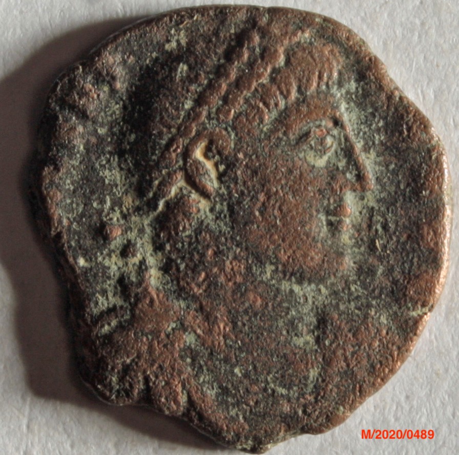 Römische Münze, Nominal Centenionalis, Prägeherr Valens, Prägeort Antiochia, Original (M CC BY-NC-SA)