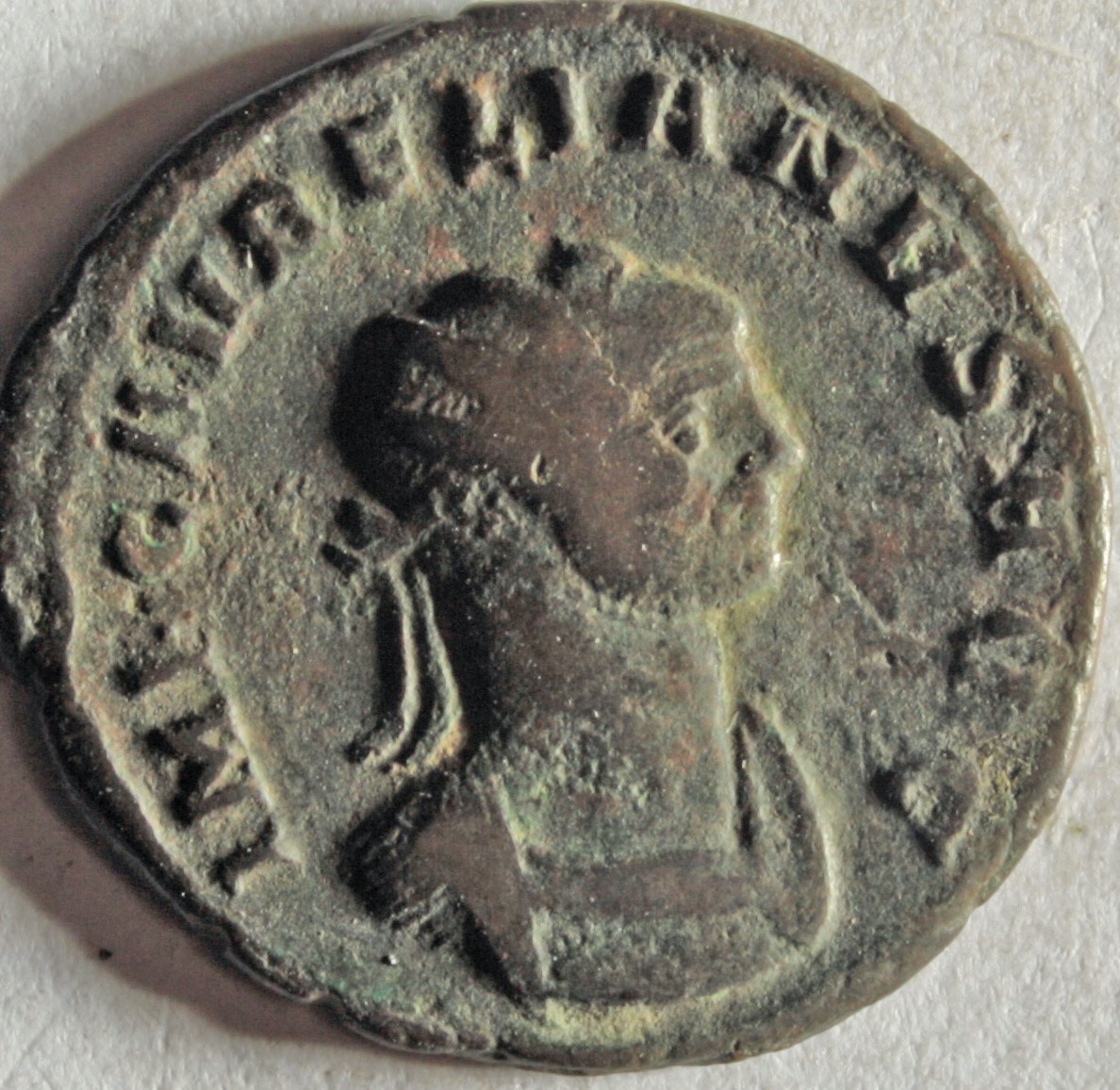 Römische Münze, Nominal Antoninian, Prägeherr Aurelian, Prägeort Rom, Original (Museumsgesellschaft Bad Dürkheim e.V. CC BY-NC-SA)