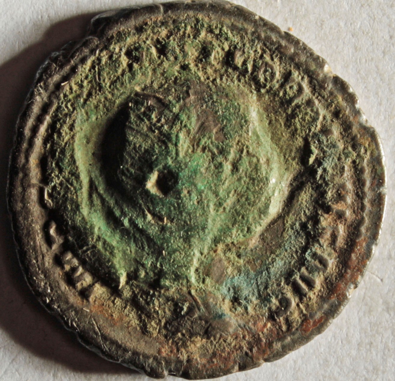 Römische Münze, Nominal Antoninian, Prägeherr Gordianus III., Prägeort Rom, Original (Museumsgesellschaft Bad Dürkheim e.V. CC BY-NC-SA)