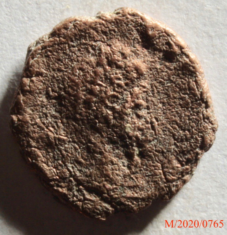 Römische Münze, Nominal Centenionalis, Prägeherr Arcadius, Prägeort nicht bestimmbar, Original (Museumsgesellschaft Bad Dürkheim e.V. CC BY-NC-SA)