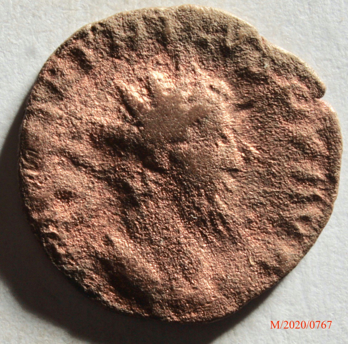 Römische Münze, Nominal Antoninian, Prägeherr Tetricus I., Prägeort Gallien, Fälschung (Museumsgesellschaft Bad Dürkheim e.V. CC BY-NC-SA)
