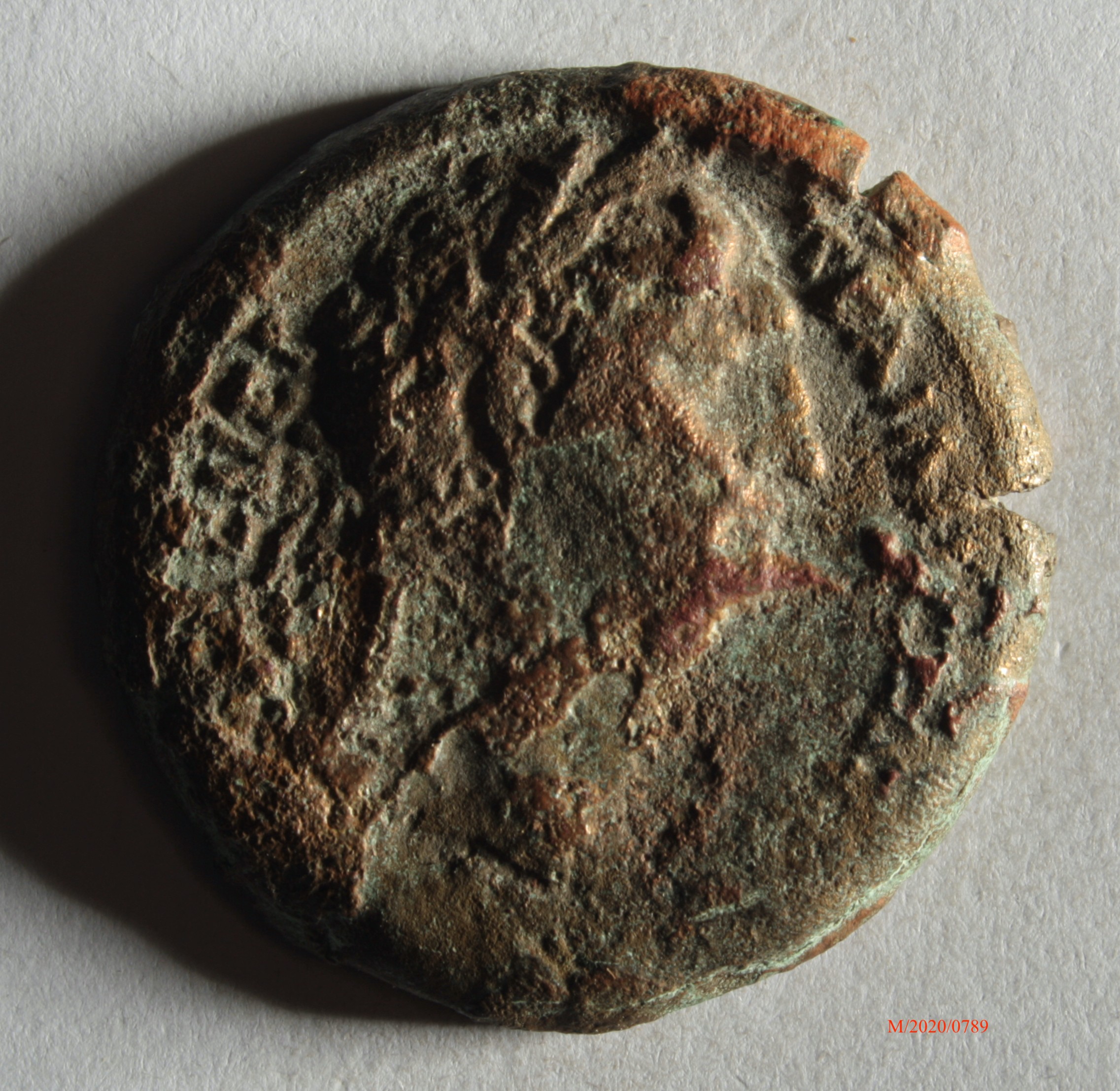 Römische Münze, Nominal Bronzemünze, Prägeherr Traian, Prägeort Alexandria, Original (Museumsgesellschaft Bad Dürkheim e.V. CC BY-NC-SA)