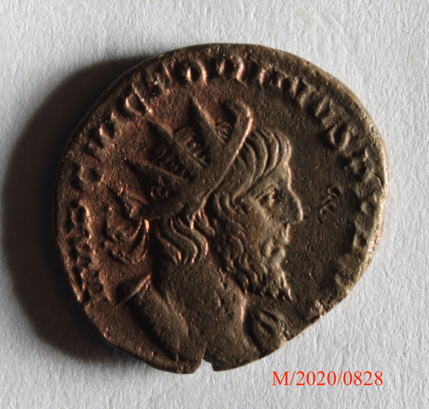 Römische Münze, Nominal Antoninian, Prägeherr Victorinus, Prägeort Trier, Original (Museumsgesellschaft Bad Dürkheim e.V. CC BY-NC-SA)