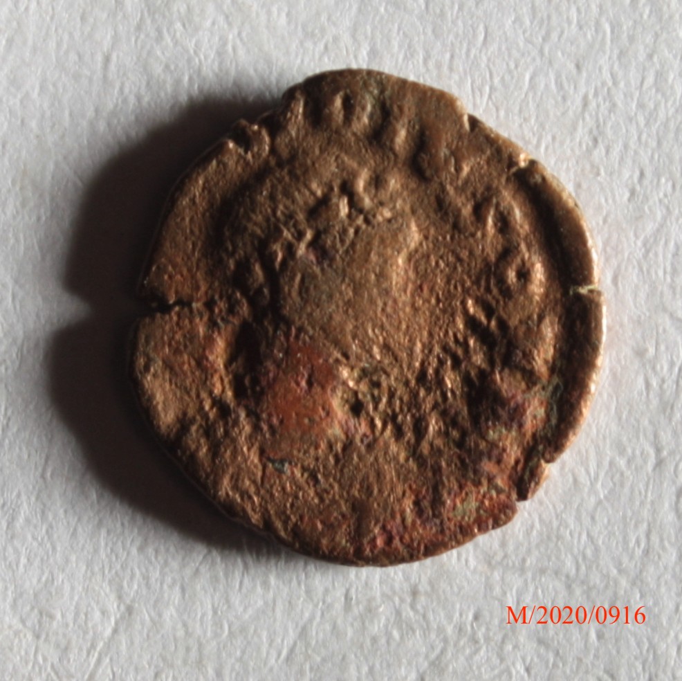 Römische Münze, Nominal Halbcentenionalis, Prägeherr Arcadius, Prägeort Aquileia, Original (Museumsgesellschaft Bad Dürkheim e.V. CC BY-NC-SA)