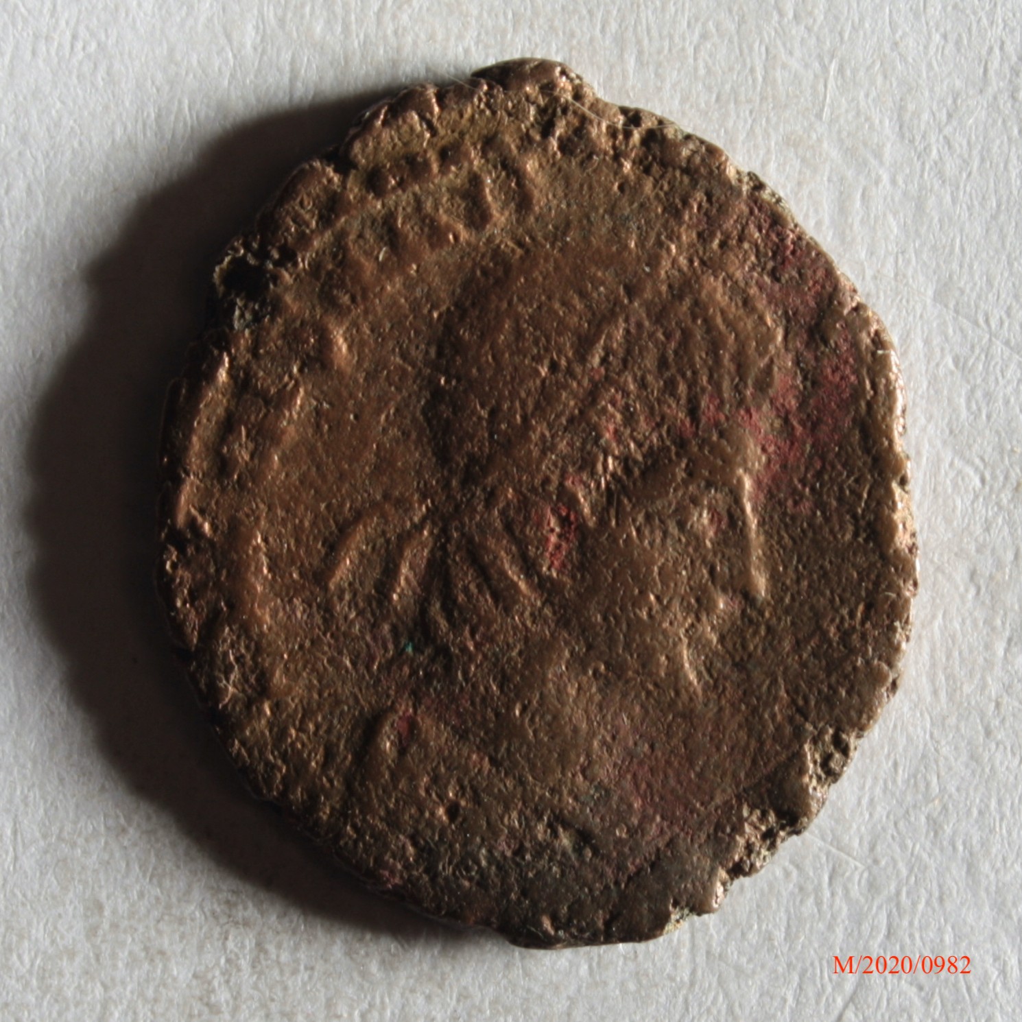 Römische Münze, Nominal Maiorina, Prägeherr Constantius II., Prägeort nicht bestimmbar, Original (Museumsgesellschaft Bad Dürkheim e.V. CC BY-NC-SA)