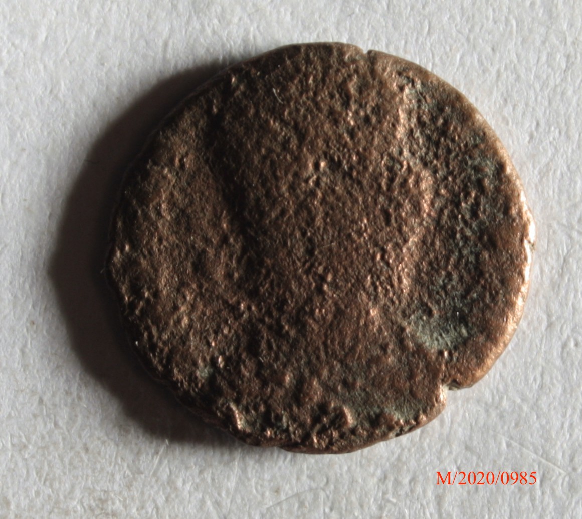 Römische Münze, Nominal Halbcentenionalis, Prägeherr Constantius II., Prägeort nicht bestimmbar, Original (Museumsgesellschaft Bad Dürkheim e.V. CC BY-NC-SA)