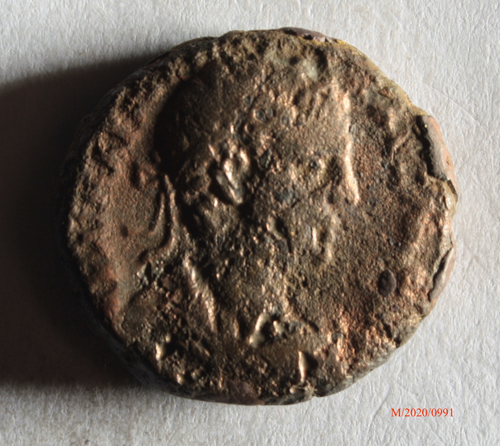 Römische Münze, Nominal Tetradrachme, Prägeherr Elagabal, Prägeort Alexandria, Original (Museumsgesellschaft Bad Dürkheim e.V. CC BY-NC-SA)