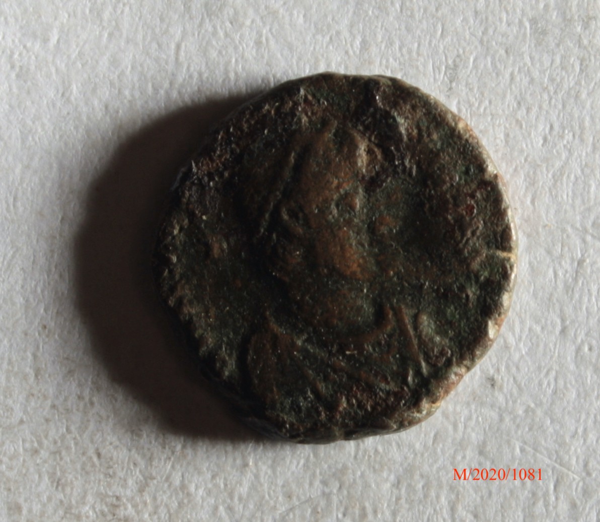 Römische Münze, Nominal Centenionalis, Prägeherr Honorius, Prägeort Antiochia, Original (Museumsgesellschaft Bad Dürkheim e.V. CC BY-NC-SA)