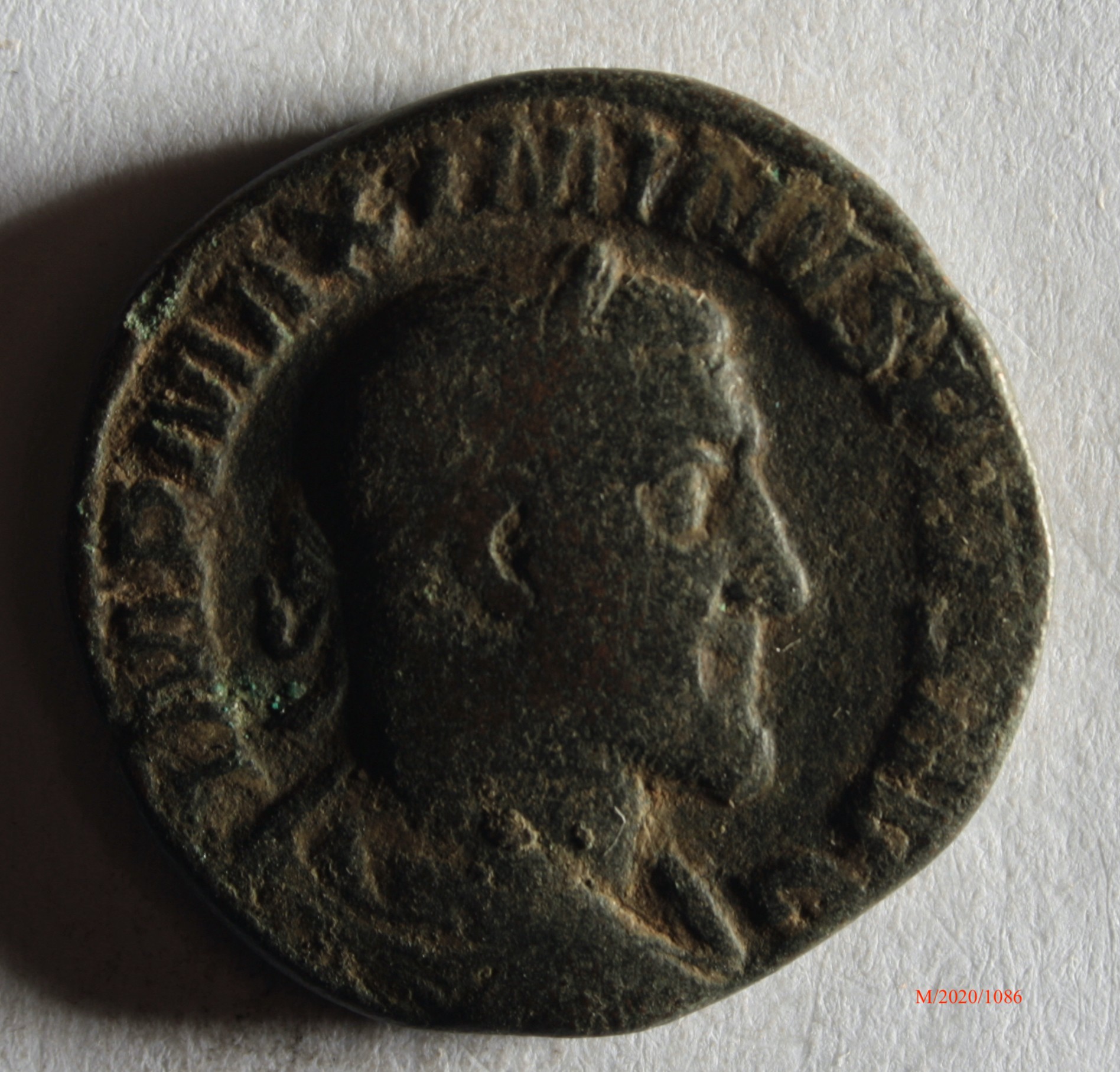 Römische Münze, Nominal Sesterz, Prägeherr Maximinus Thrax, Prägeort Rom, Original (Museumsgesellschaft Bad Dürkheim e.V. CC BY-NC-SA)