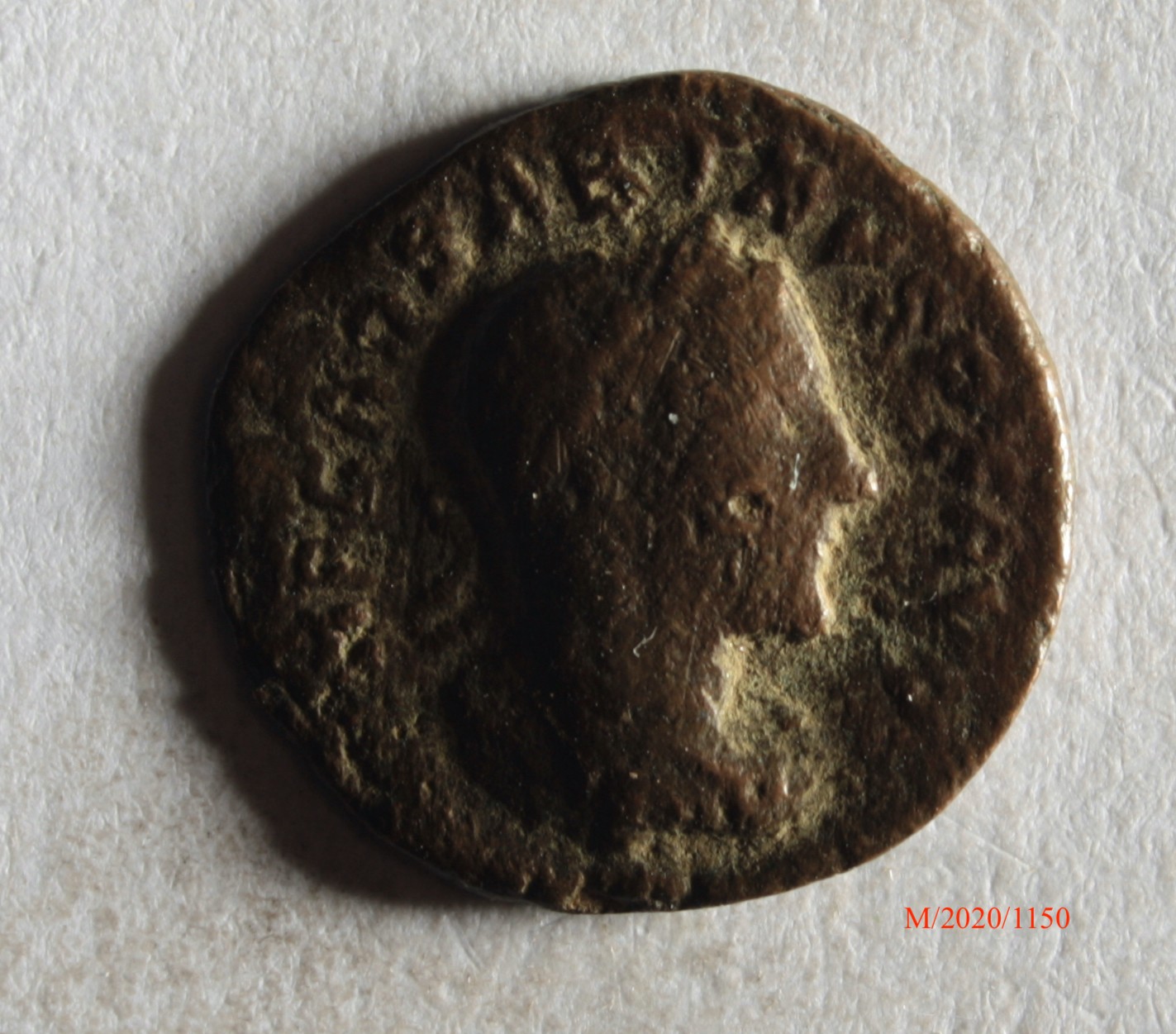 Römische Münze, Nominal Denar, Prägeherr Sabinus, Prägeort nicht bestimmbar, Fälschung (Museumsgesellschaft Bad Dürkheim e.V. CC BY-NC-SA)