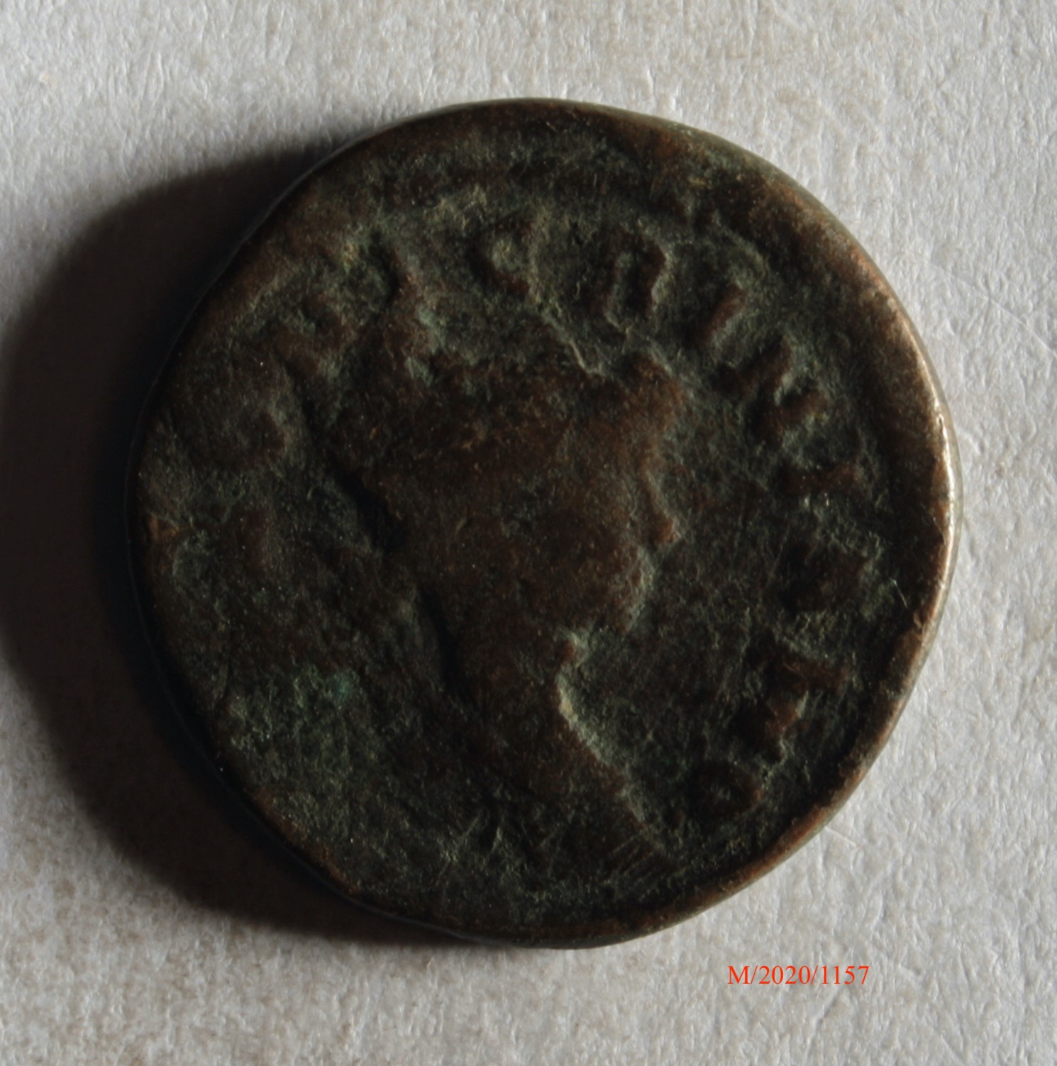 Römische Münze, Nominal Antoninian, Prägeherr Nicrinianus, Prägeort nicht bestimmbar, Fälschung (Museumsgesellschaft Bad Dürkheim e.V. CC BY-NC-SA)
