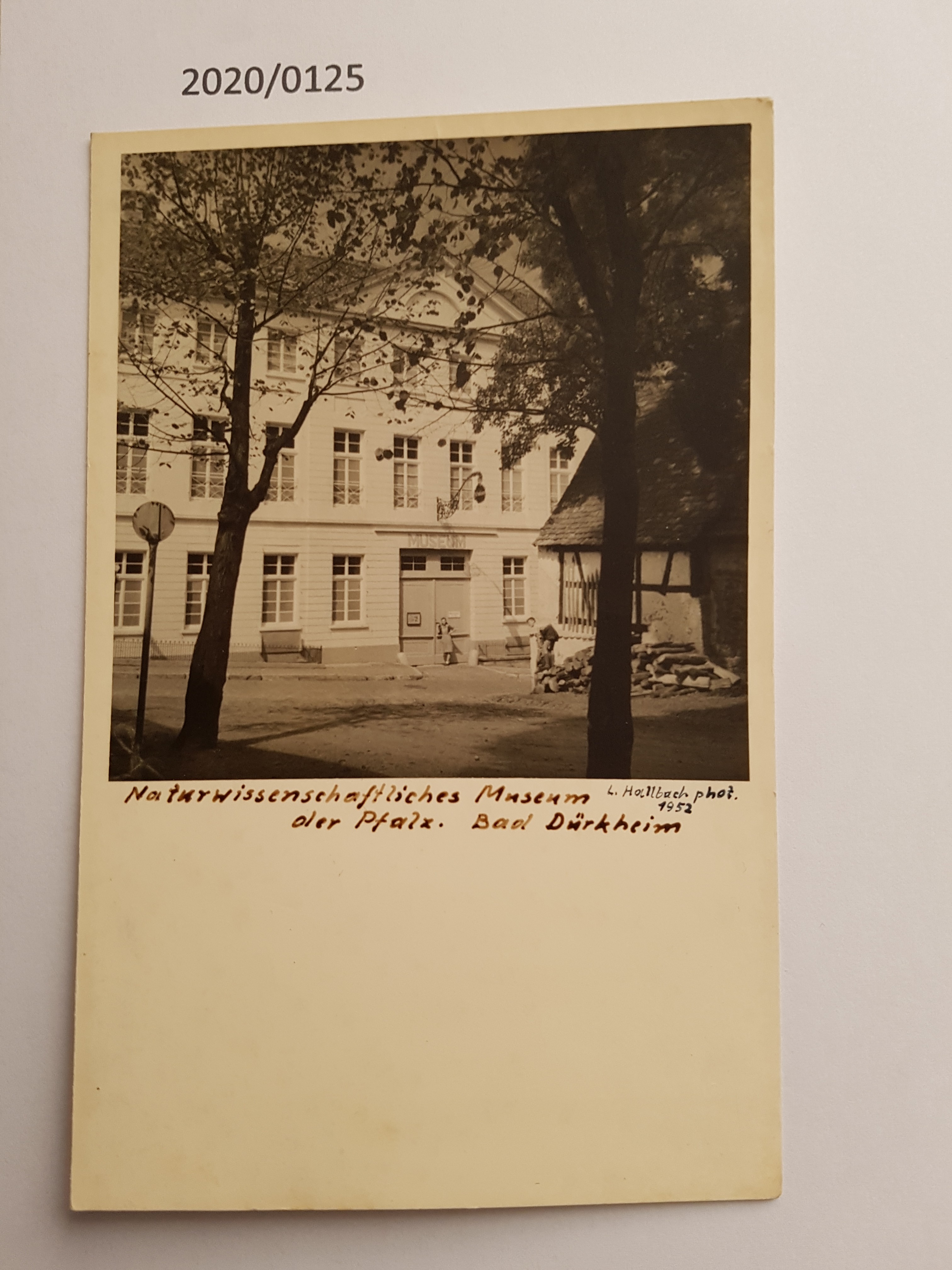 Postkarte mit Außenansicht vom alten Museum in der Eichstraße (Stadtmuseum Bad Dürkheim im Kulturzentrum Haus Catoir CC BY-NC-SA)