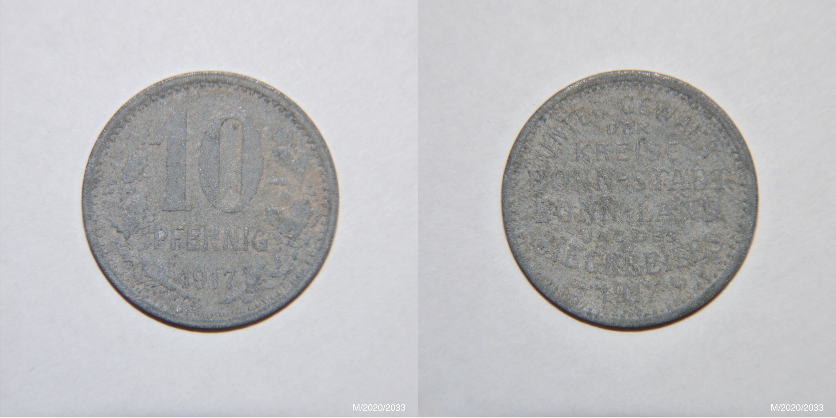 Notgeld 1917 10 Pfennig Stadt- und Landkreis Bonn-Siegkreis (Museumsgesellschaft Bad Dürkheim e.V. CC BY-NC-SA)
