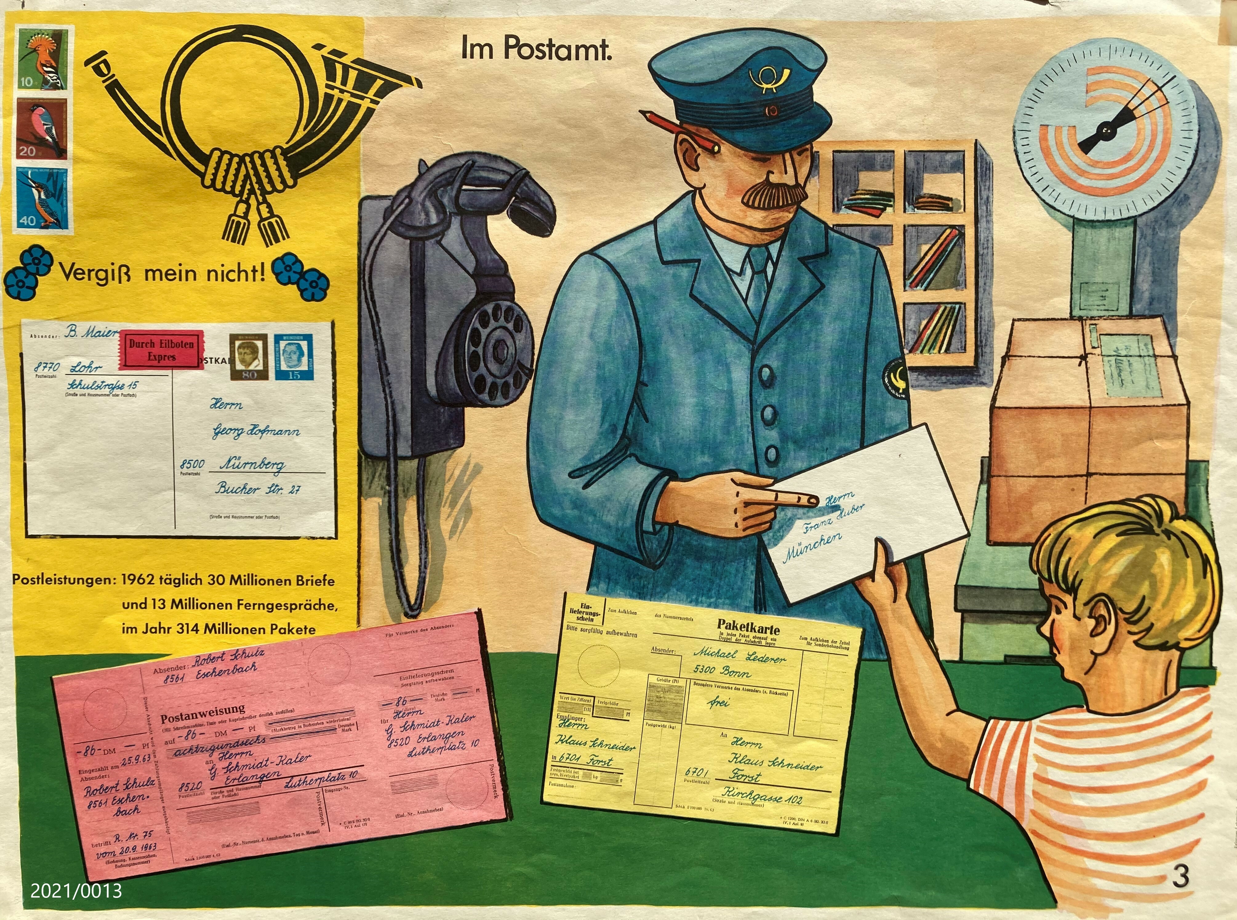 Anschauungsbild Postamt (Stadtmuseum Bad Dürkheim im Kulturzentrum Haus Catoir CC BY-NC-SA)