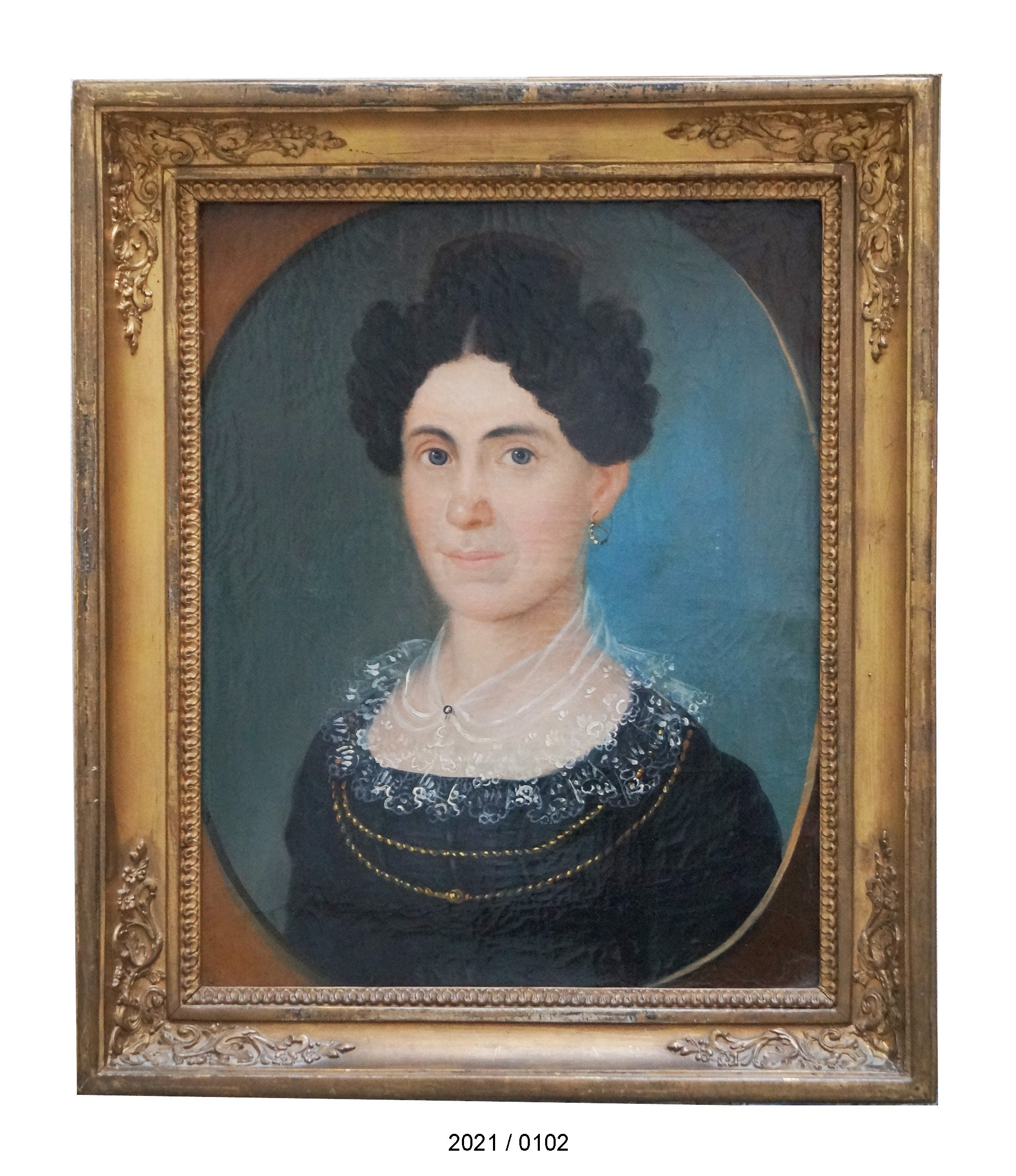 Portrait Clara Magdalena Sauerbeck, 1825 (Stadtmuseum Bad Dürkheim im Kulturzentrum Haus Catoir CC BY-NC-SA)