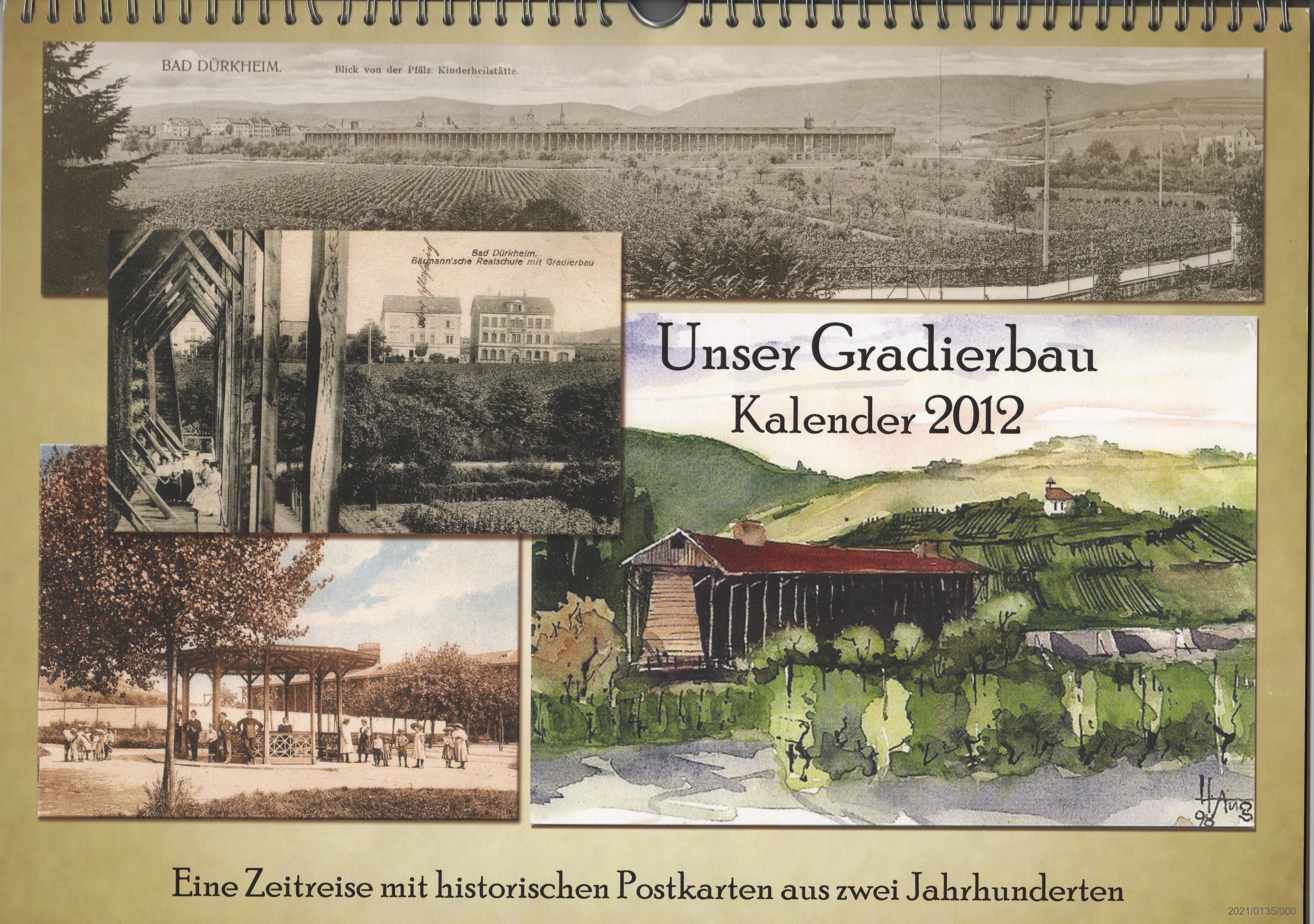 Unser Gradierbau Kalender 2012 Deckblatt, Übersichtsblatt, Impressum (Museumsgesellschaft Bad Dürkheim e. V. CC BY-NC-SA)