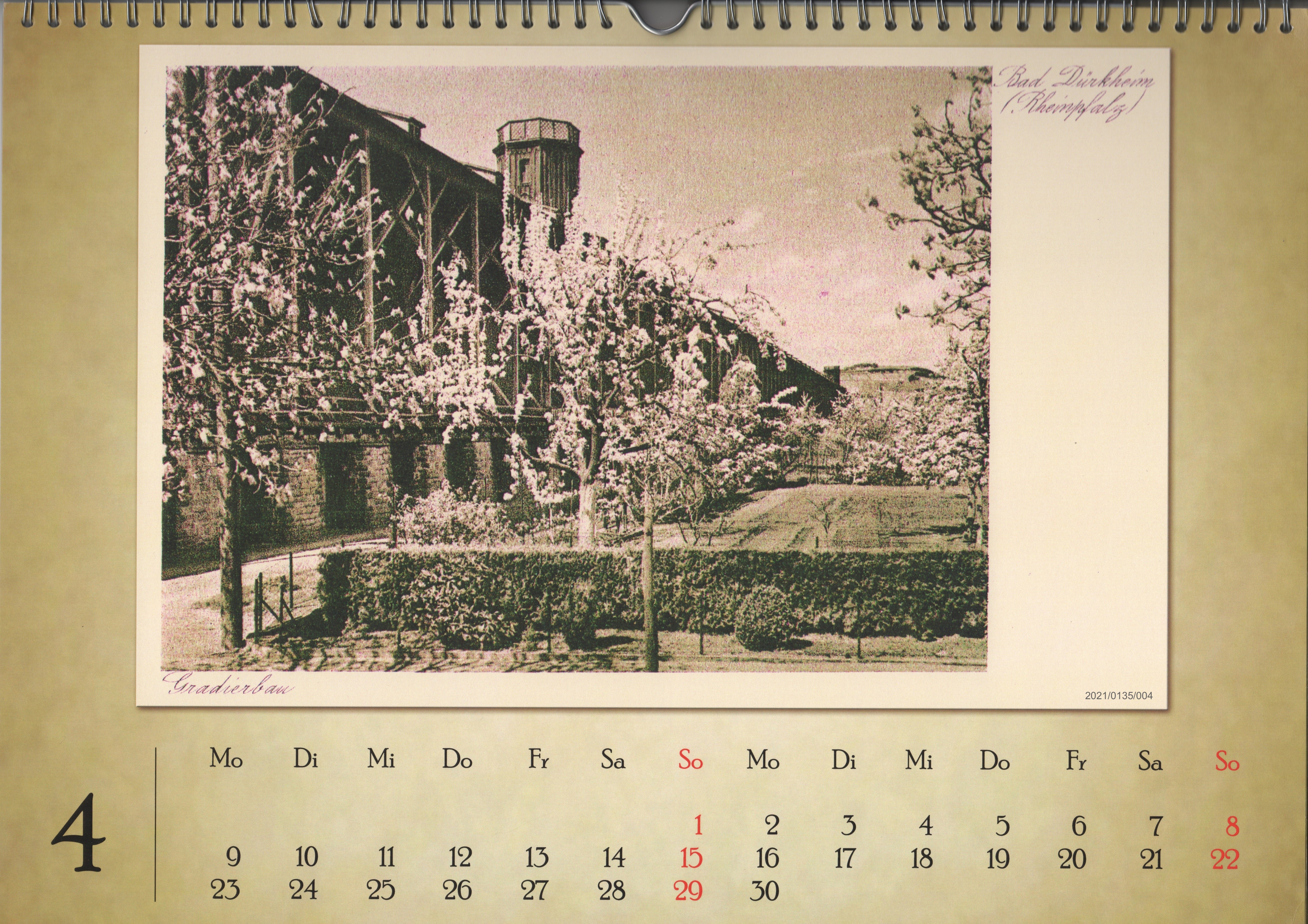 Unser Gradierbau Kalender 2012: Monat April (Museumsgesellschaft Bad Dürkheim e. V. CC BY-NC-SA)