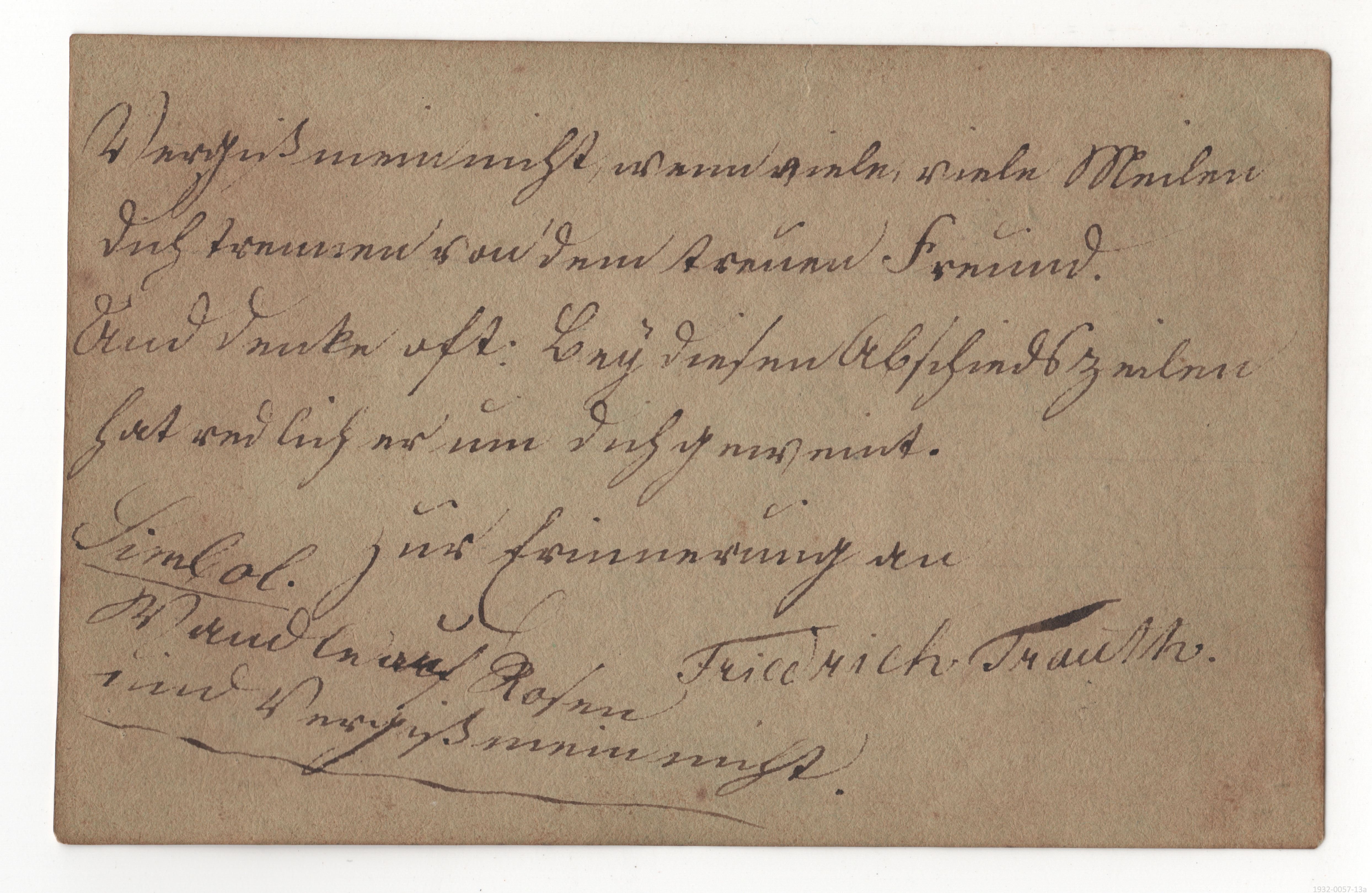 Stammbuch, um 1830, Blatt 13 (Museumsgesellschaft Bad Dürkheim e. V. CC BY-NC-SA)