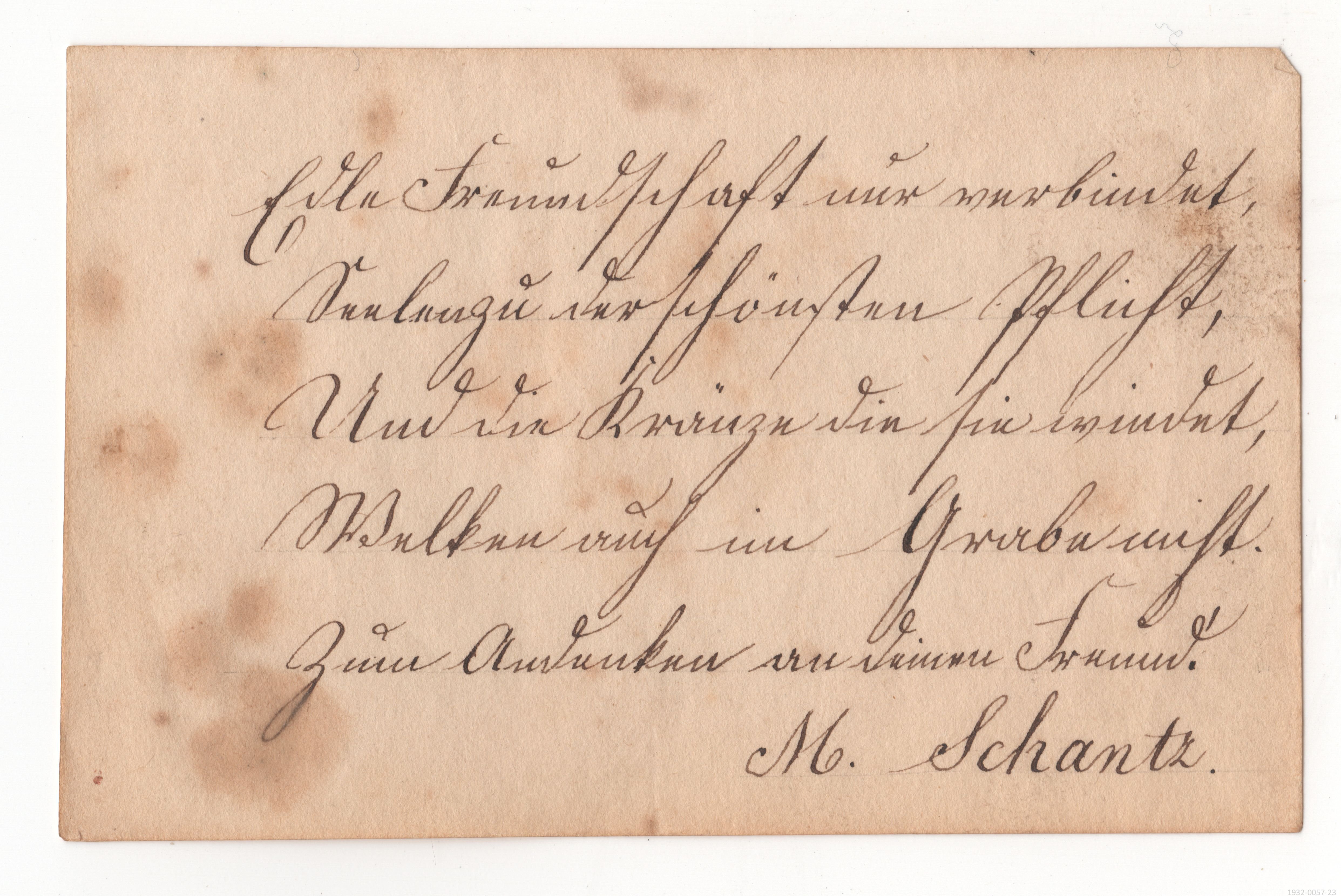 Stammbuch, um 1830, Blatt 23 (Museumsgesellschaft Bad Dürkheim e. V. CC BY-NC-SA)