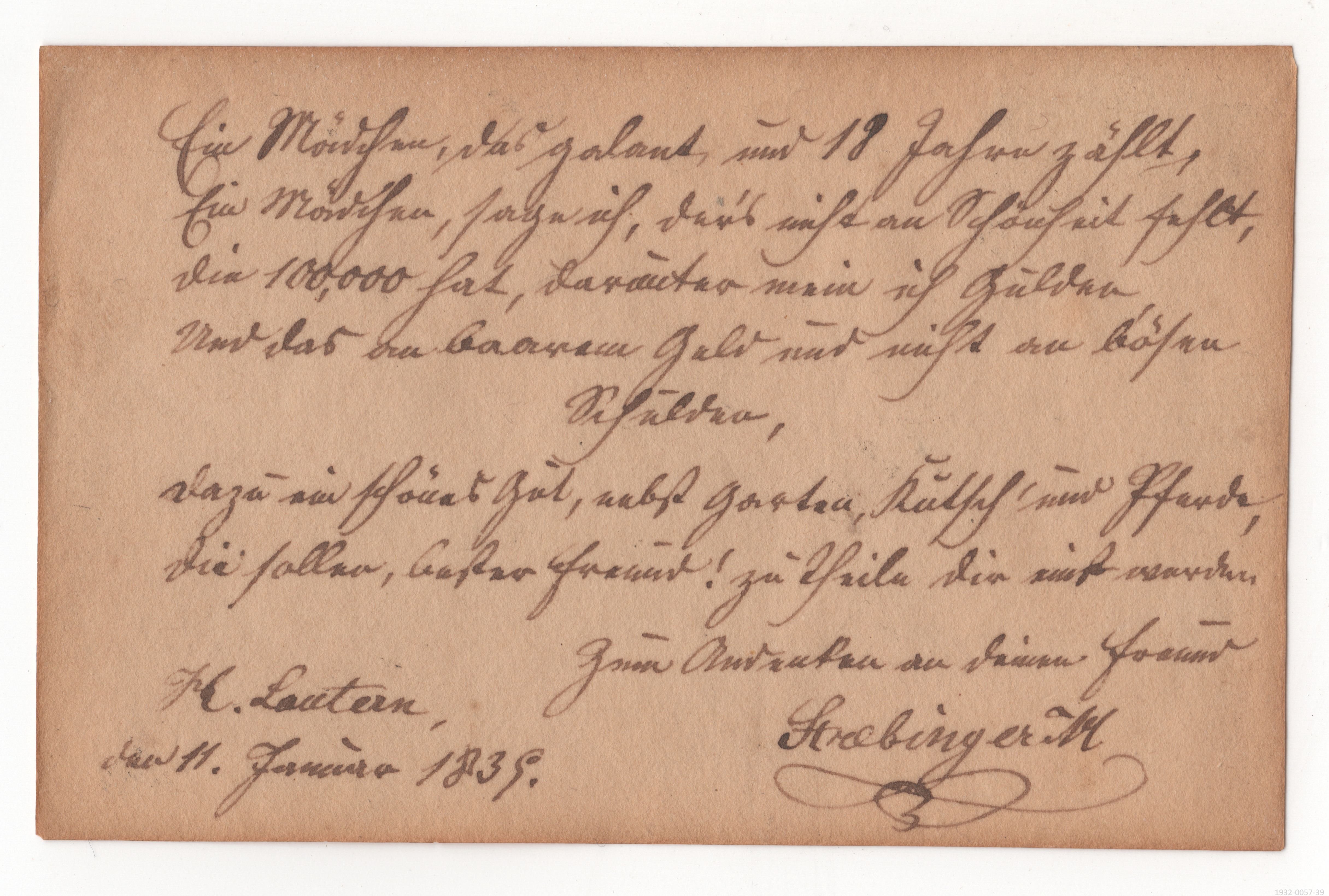 Stammbuch, um 1830, Blatt 39 (Museumsgesellschaft Bad Dürkheim e. V. CC BY-NC-SA)