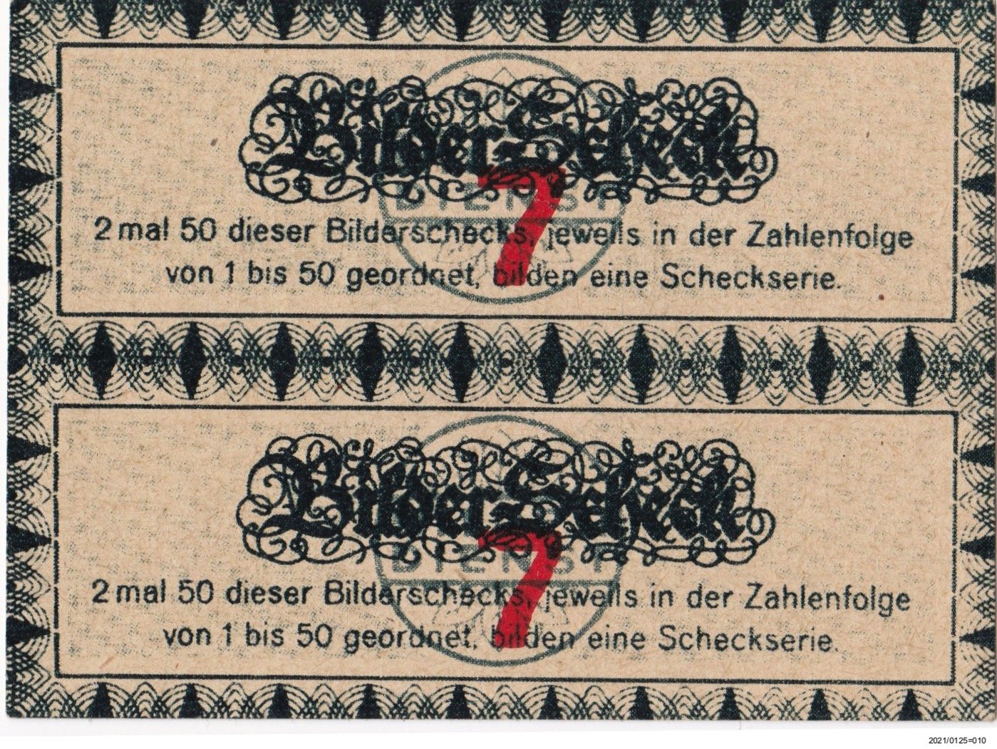 Bilderscheck des Cigaretten-Bilderdienstes (Museumsgesellschaft Bad Dürkheim e. V. CC BY-NC-SA)