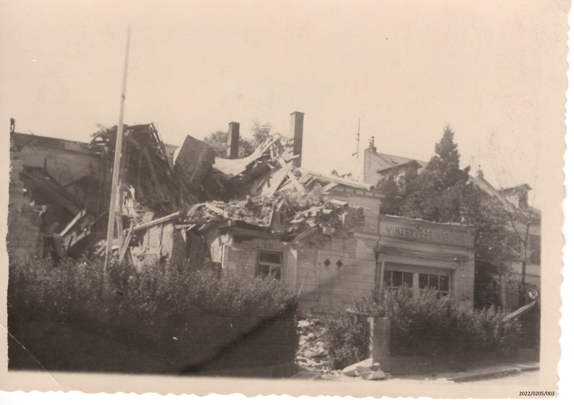 Fotos des zerstörten Bad Dürkheims nach 1945 (Stadtmuseum Bad Dürkheim im Kulturzentrum Haus Catoir CC BY-NC-SA)
