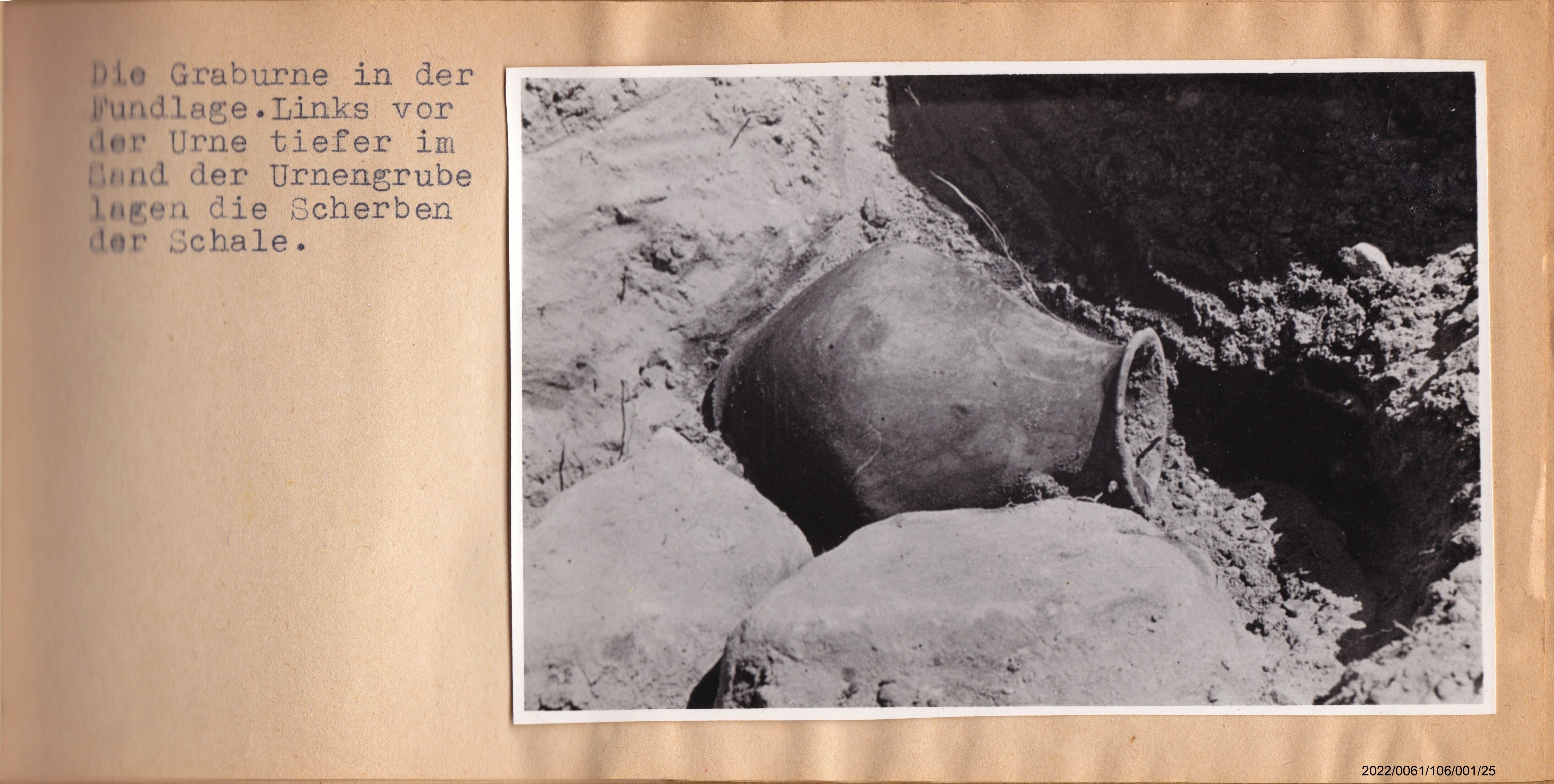 Album der Grabung am Ebersberg von 1935 Seite 25 (Museumsgesellschaft Bad Dürkheim e. V. CC BY-NC-SA)