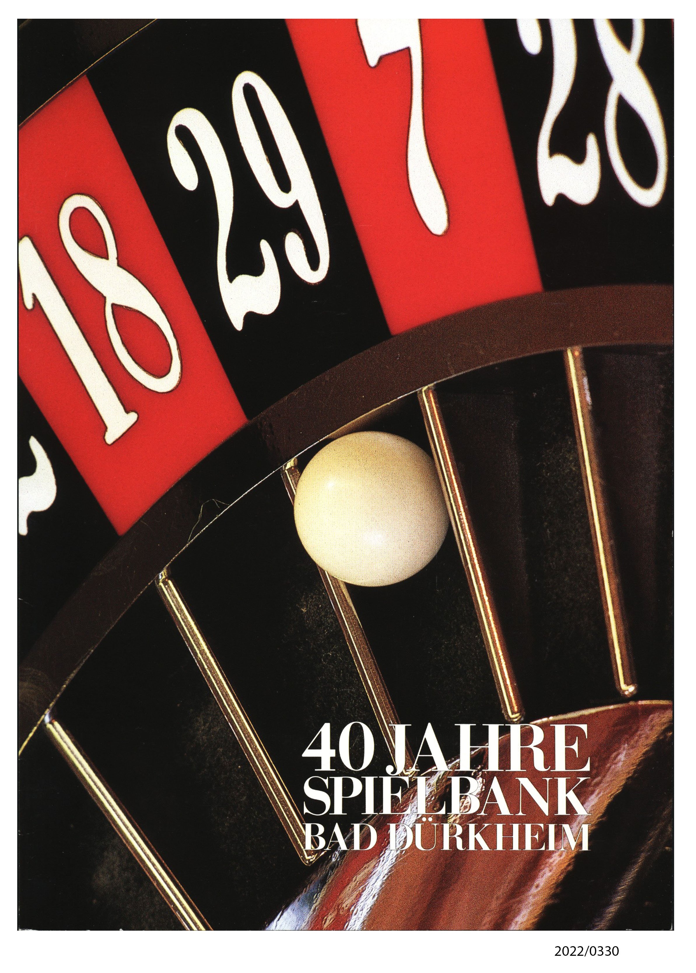 Broschüre "40 Jahre Spielbank Bad Dürkheim" (Stadtmuseum Bad Dürkheim im Kulturzentrum Haus Catoir CC BY-NC-SA)