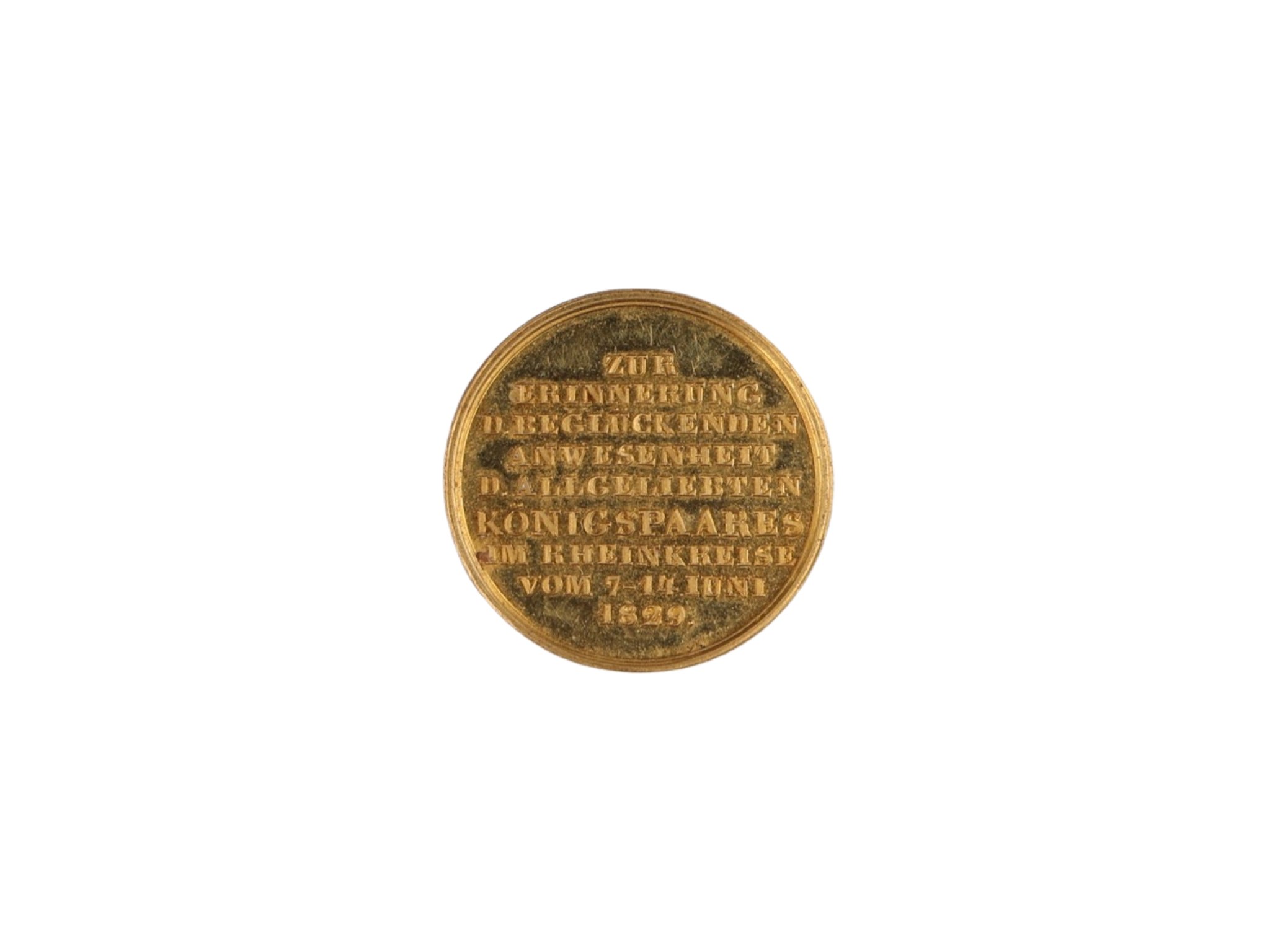 Medaille auf den Besuch des Königspaares im Rheinkreis von 1829 (Historisches Museum der Pfalz - Speyer CC BY)