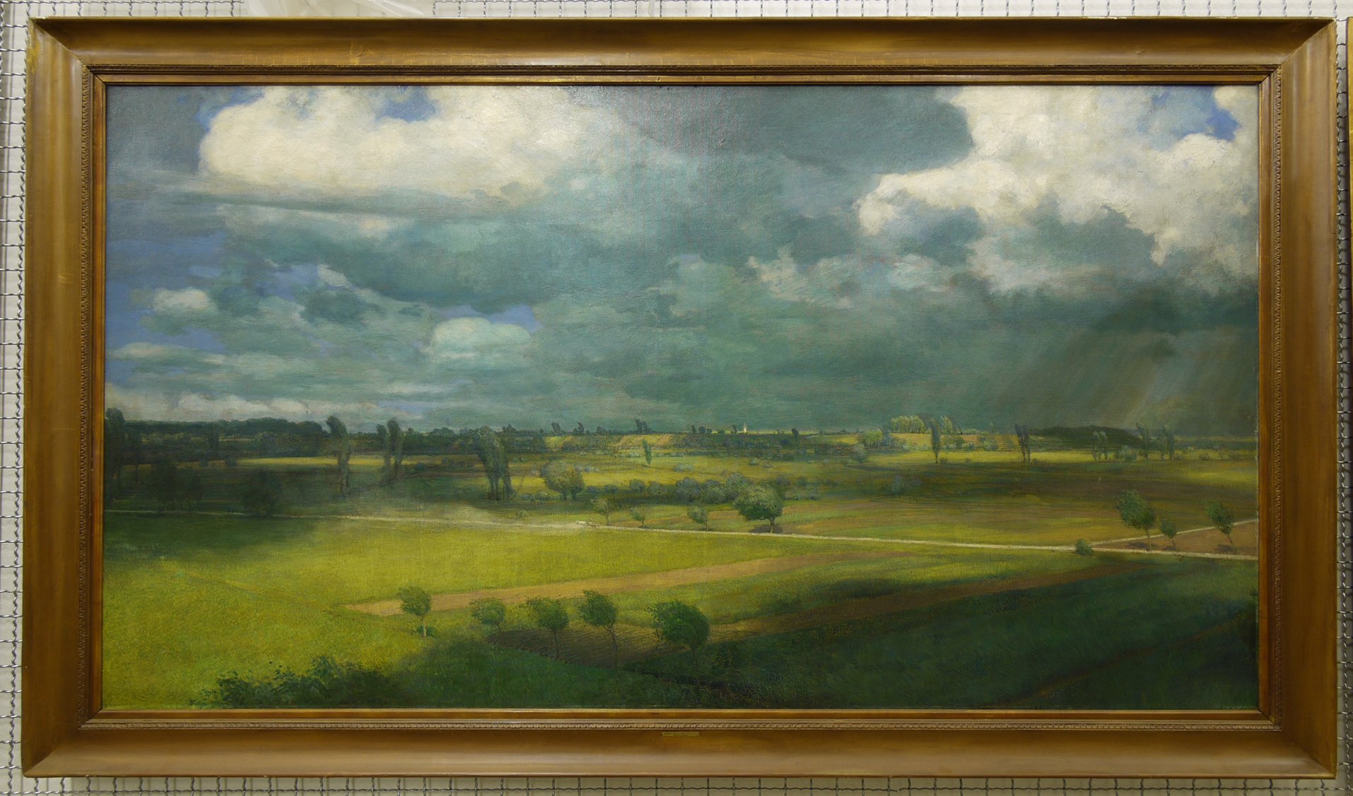 Pfälzer Landschaft: "Wolkenstimmung bei Jockgrim" (Historisches Museum der Pfalz, Speyer CC BY)