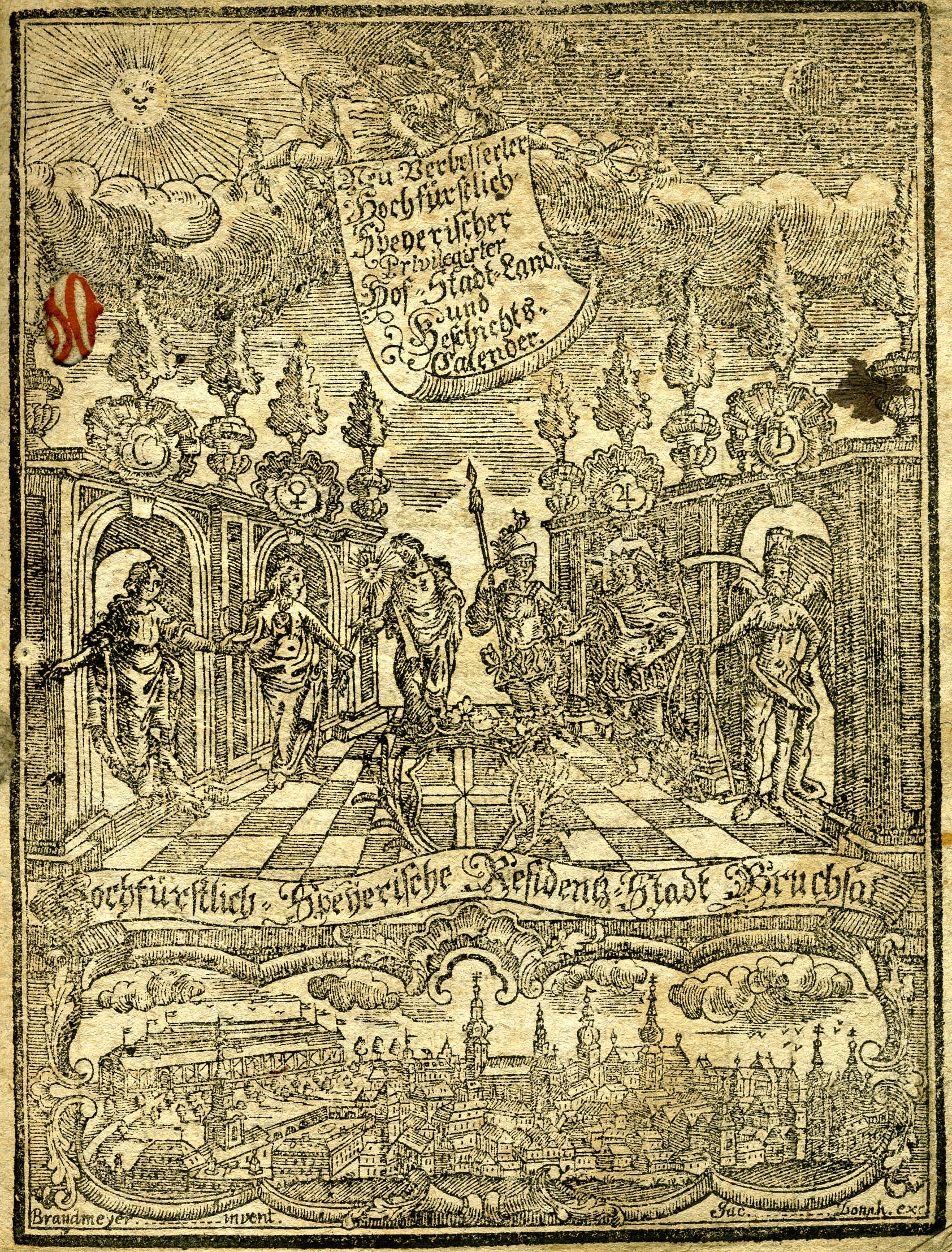 Neuer verbesserter Hochfürstlicher Speyerischer Hof-, Stadt-, Land- und Geschichts- Kalender 1792 (Historisches Museum der Pfalz, Speyer CC BY)
