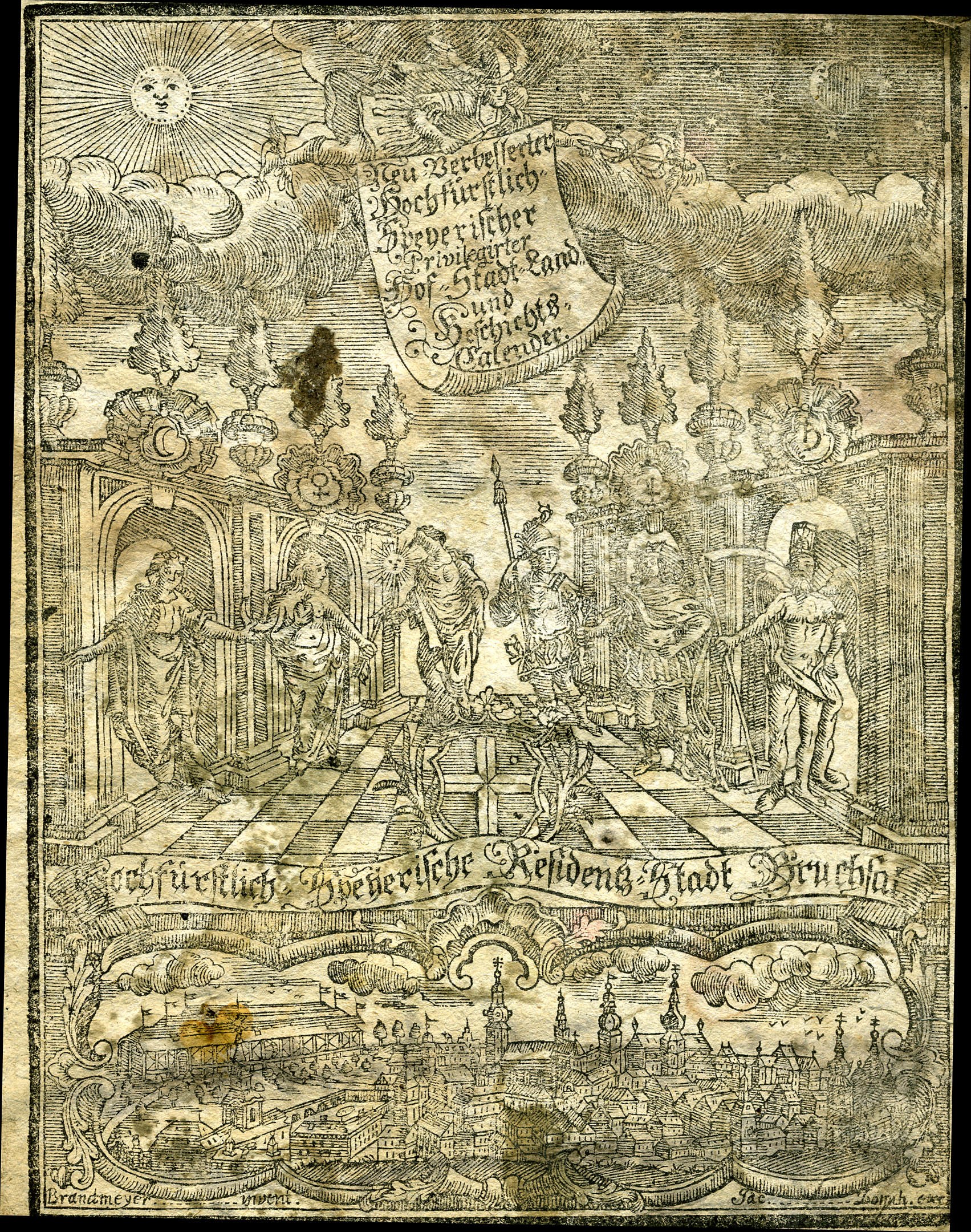 Hochfürstlicher Speyerischer Hof-,Stadt-,Land- und Geschichtskalender für das Jahr 1782 (Historisches Museum der Pfalz, Speyer CC BY)