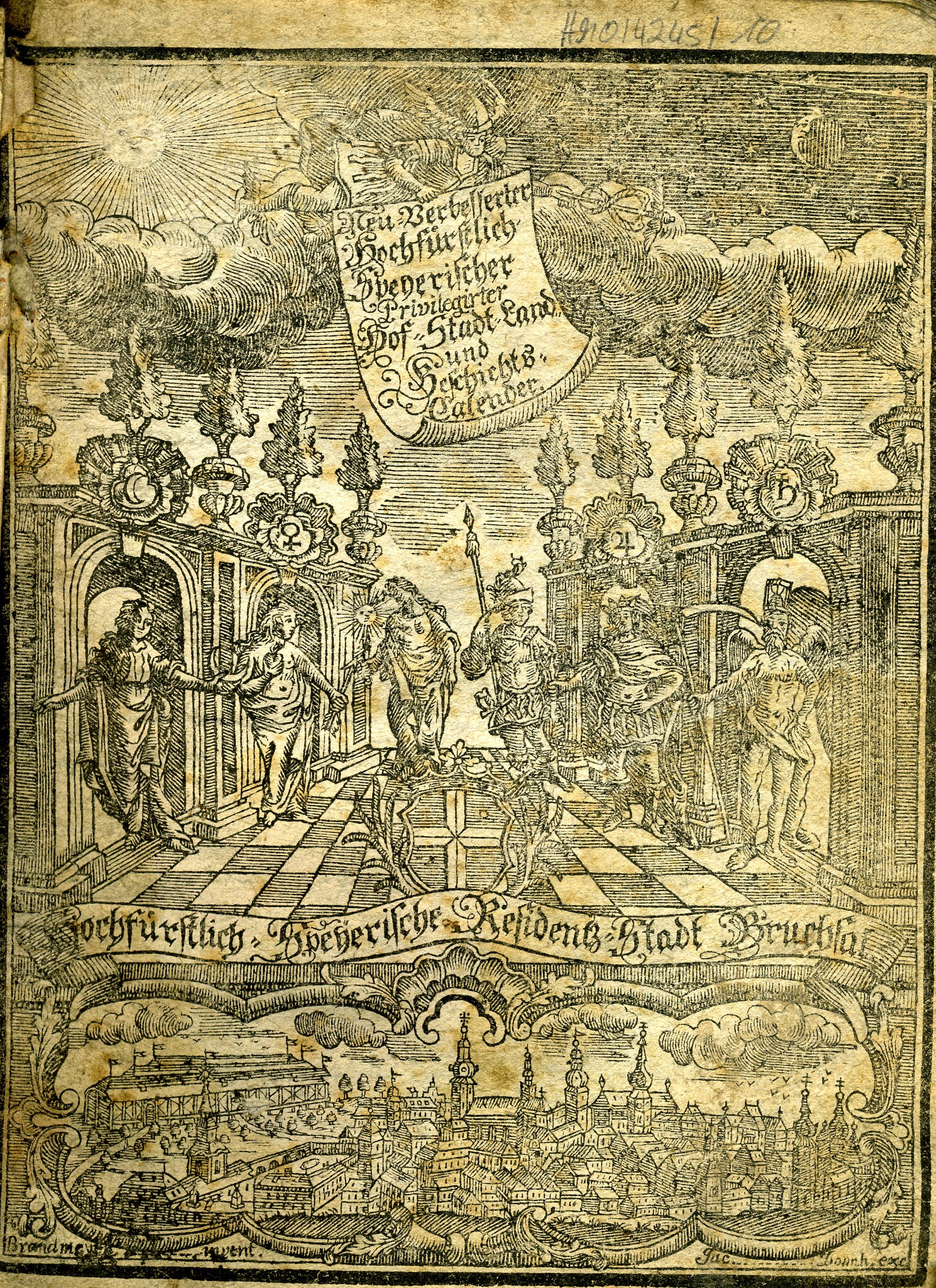 Hochfürstlicher Speyerischer Hof-, Stadt-, Land und Geschichtskalender für das Jahr 1771 (Historisches Museum der Pfalz, Speyer CC BY)