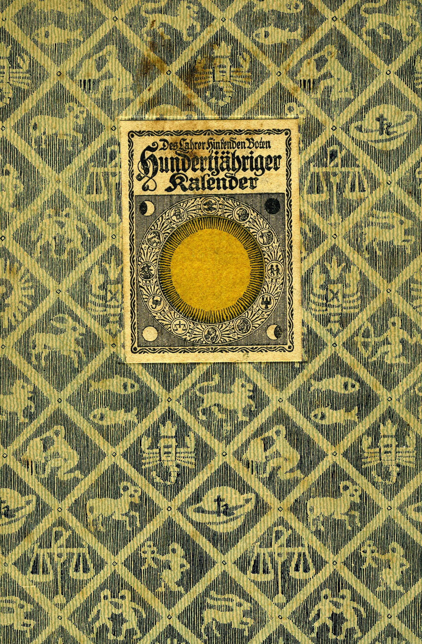 Hundertjähriger Kalender des Lahrer Hinkenden Boten gültig für das ganze 20. Jahrhundert (Historisches Museum der Pfalz, Speyer CC BY)