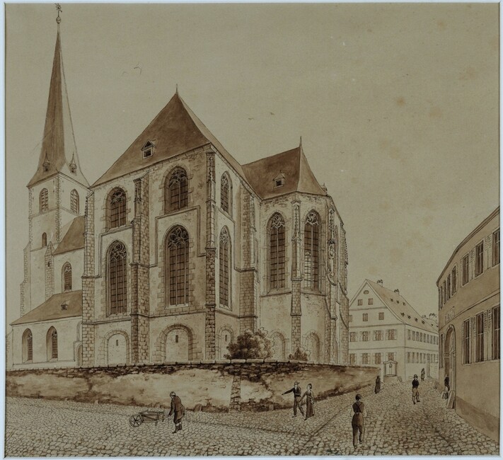 Die Stiftskirche St. German und Moritz in Speyer (Historisches Museum der Pfalz, Speyer CC BY-NC-ND)