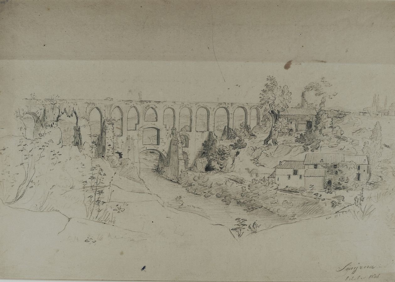 Ein römisches Aquädukt bei Smyrna (Izmir) (Historisches Museum der Pfalz, Speyer CC BY)