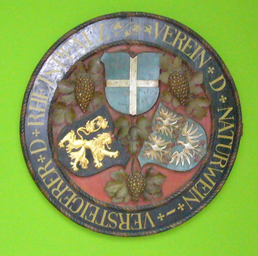 Wappenschild "Verein der Naturweinversteigerer der Rheinpfalz" (Historisches Museum der Pfalz, Speyer CC BY)