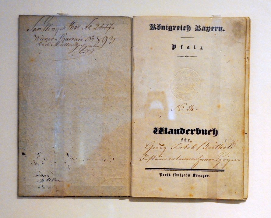 Wanderbuch von Georg Jakob Berthold (Historisches Museum der Pfalz, Speyer CC BY)