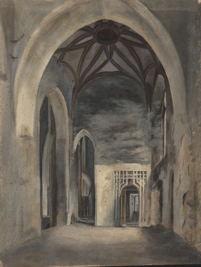 Blick in das Innere einer gotischen Kirche (Historisches Museum der Pfalz, Speyer CC BY)