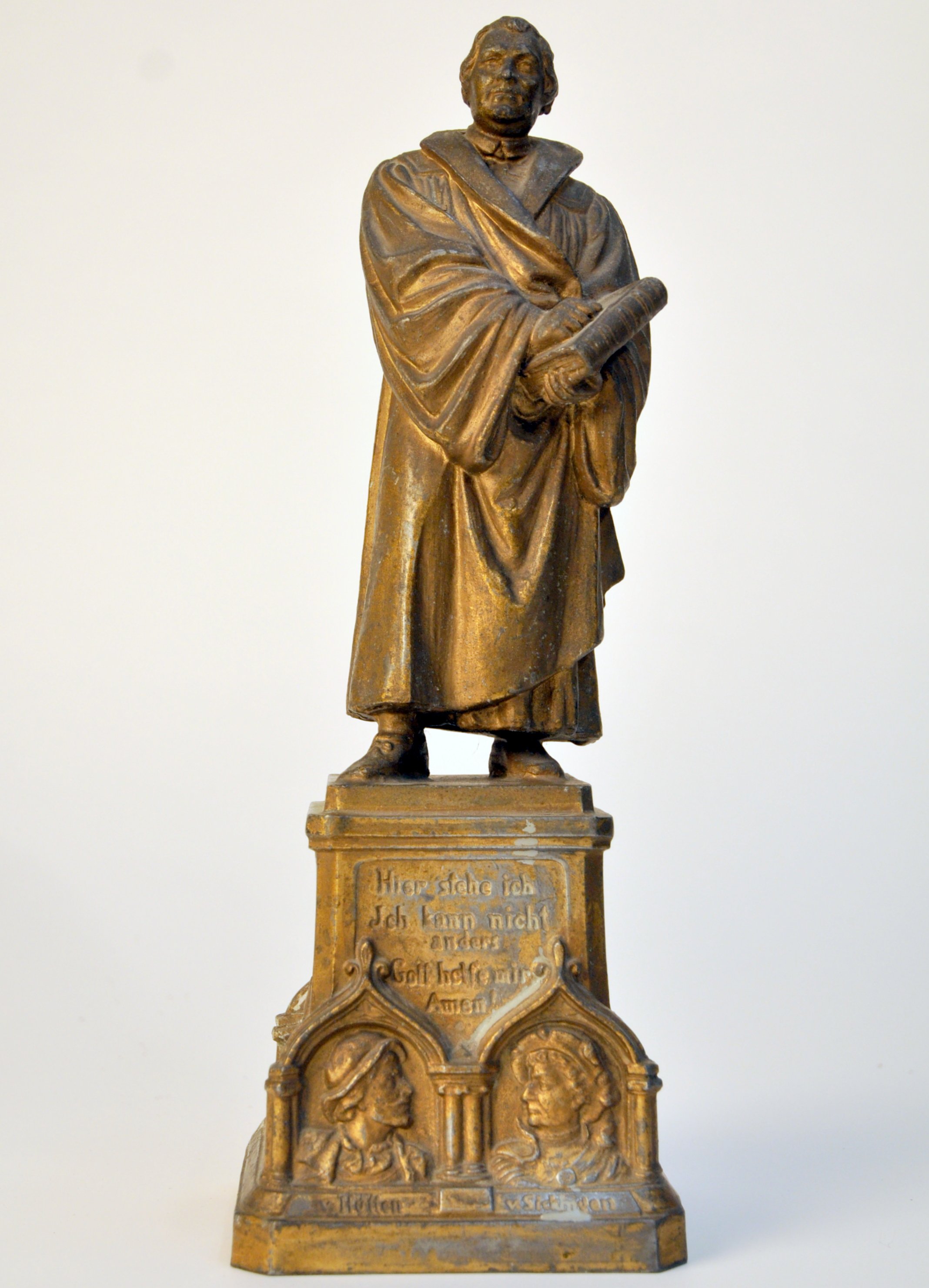 Luther-Statuette mit eingebauter Spieluhr (Historisches Museum der Pfalz, Speyer CC BY)