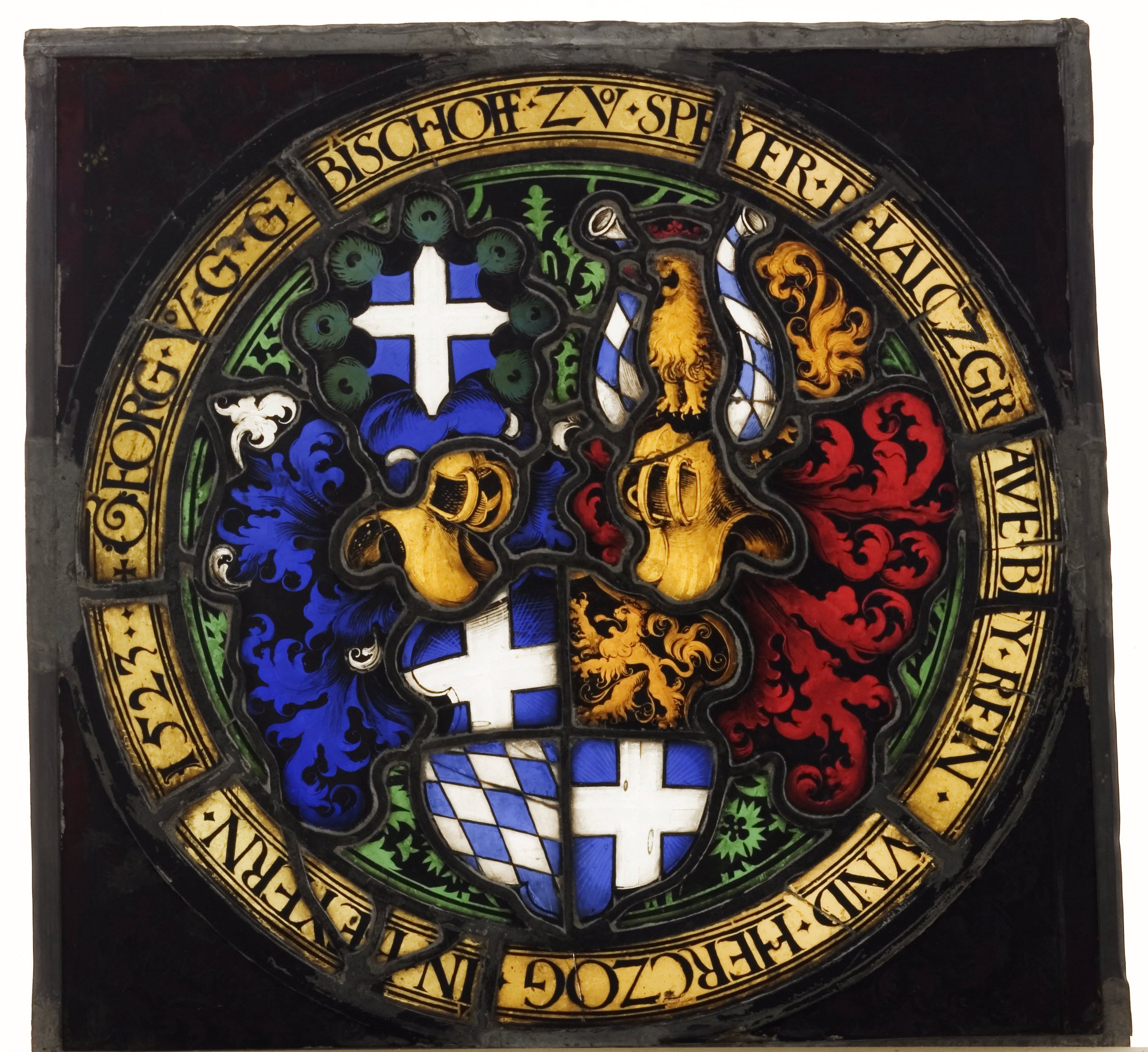 Wappenscheibe: Bischof Georg von der Pfalz, Bischof von Speyer (Historisches Museum der Pfalz, Speyer CC BY)