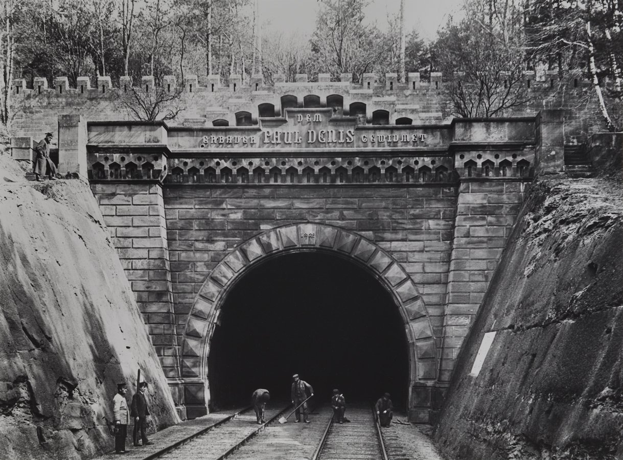 Eisenbahntunnel mit Hommage an Paul Camille von Denis (Historisches Museum der Pfalz, Speyer CC BY)
