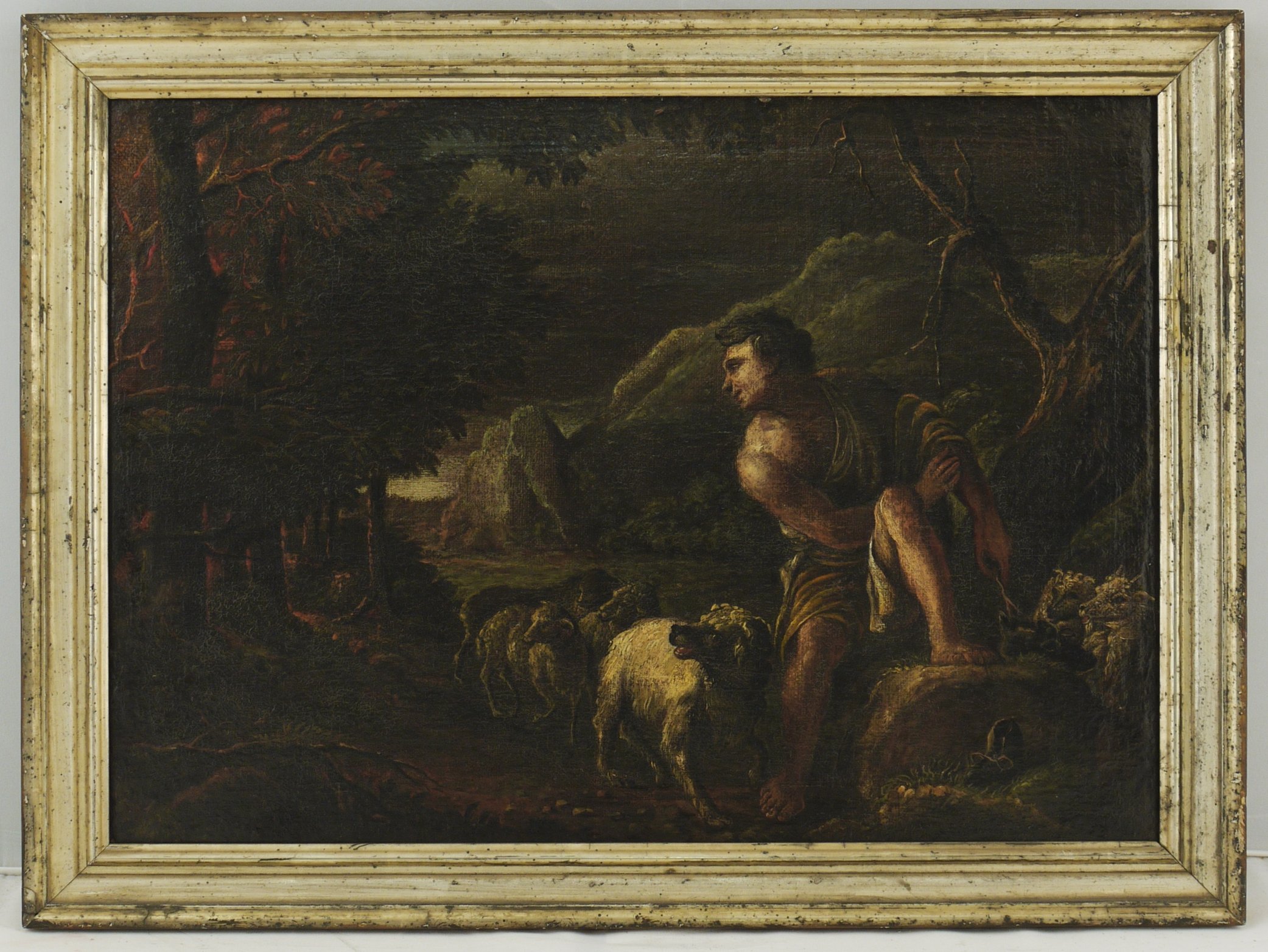 Hirte mit Schafen vor Gebirgslandschaft (Nachtstück) (Historisches Museum der Pfalz, Speyer CC BY)