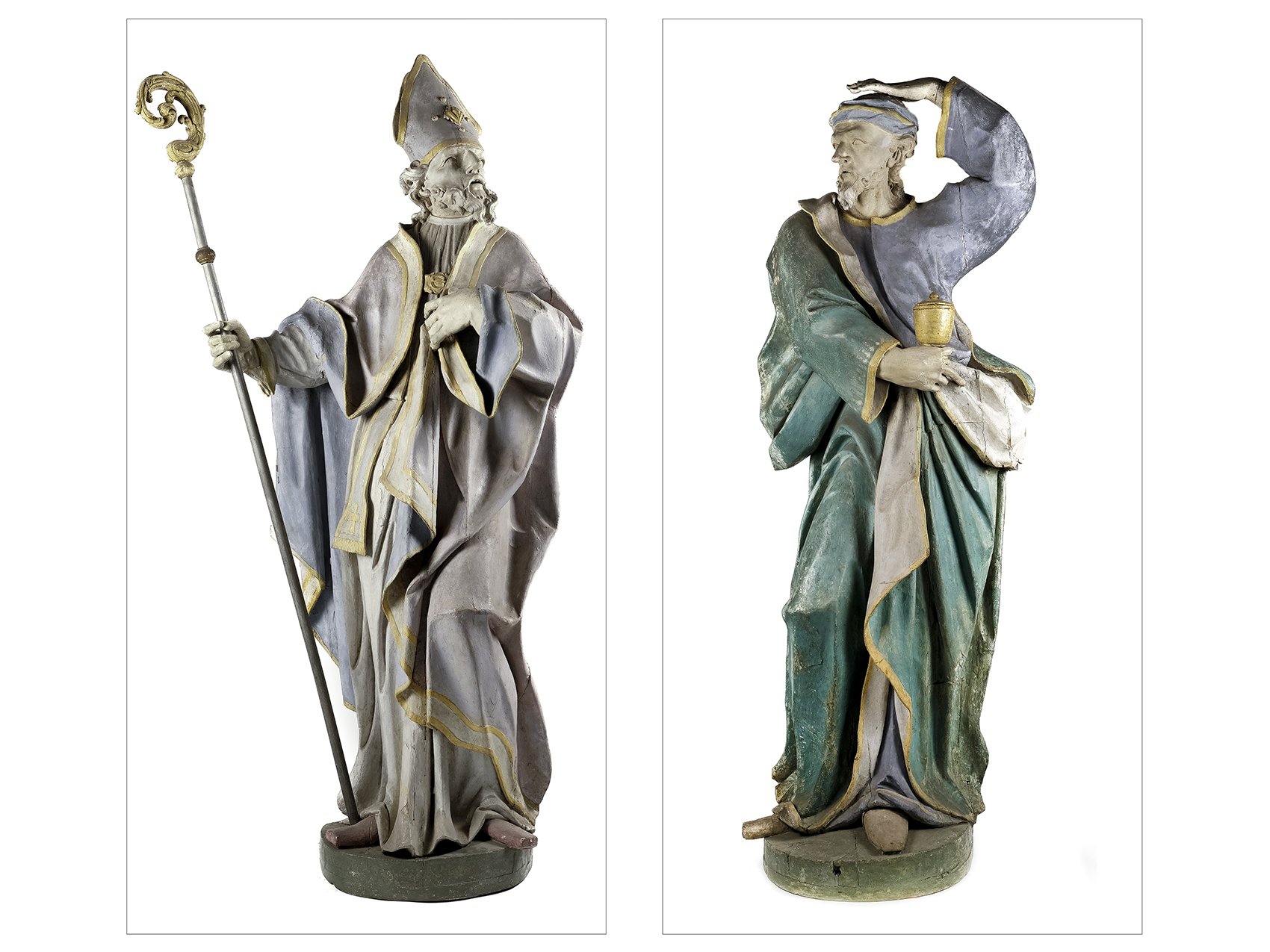 St. Guido (links) und St. Pantaleon (Historisches Museum der Pfalz, Speyer CC BY-NC-ND)