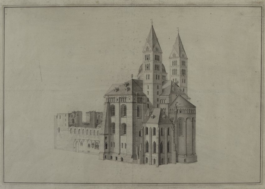 Der Dom zu Speyer von Südosten (Historisches Museum der Pfalz, Speyer CC BY)