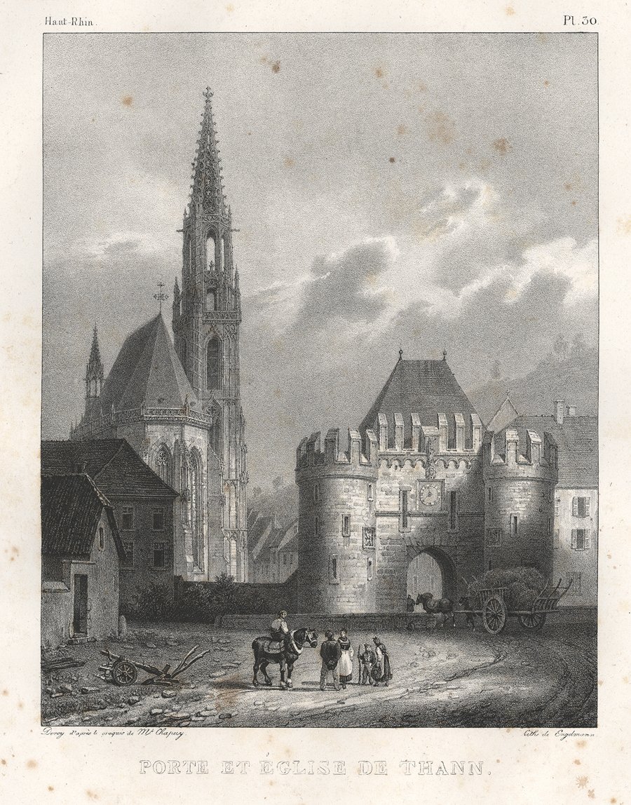Kirche und Tor von Thann (Historisches Museum der Pfalz, Speyer CC BY)